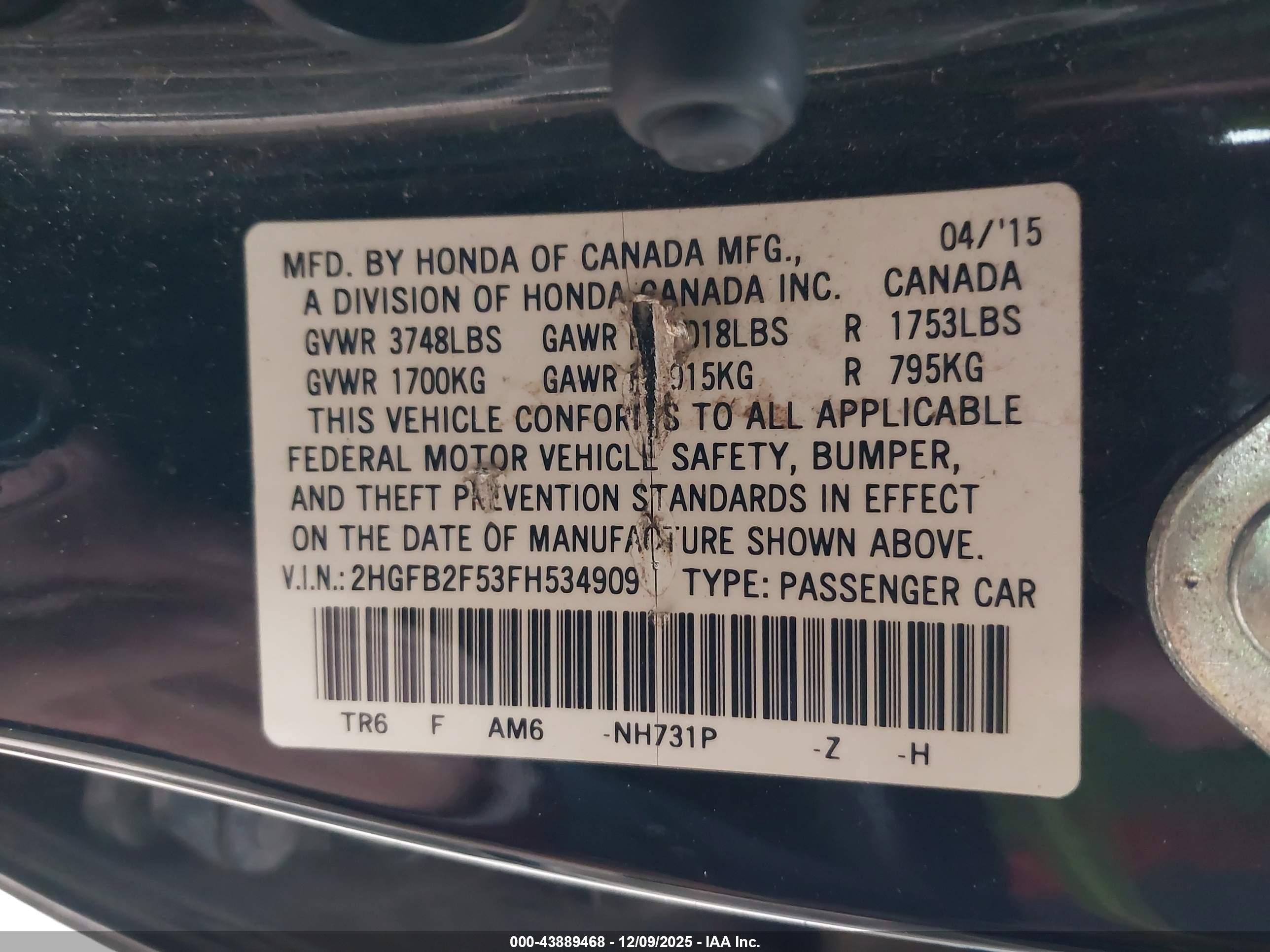 HONDA CIVIC image 9