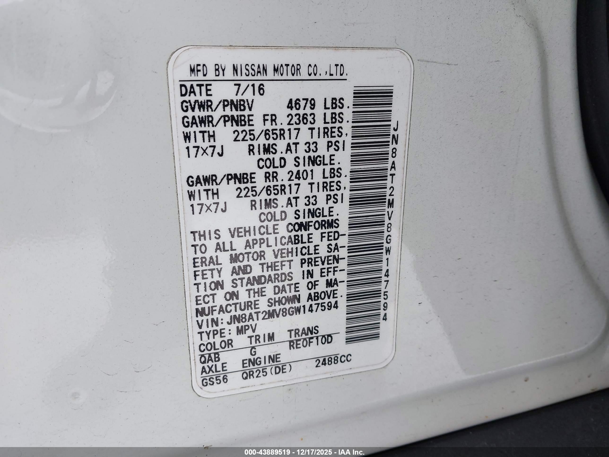NISSAN ROGUE image 9