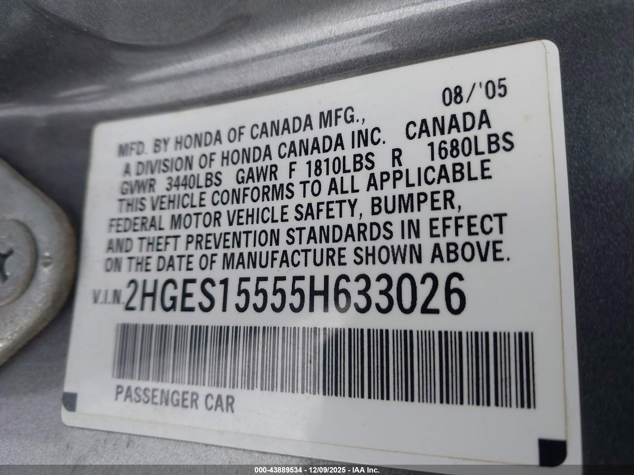 HONDA CIVIC image 9