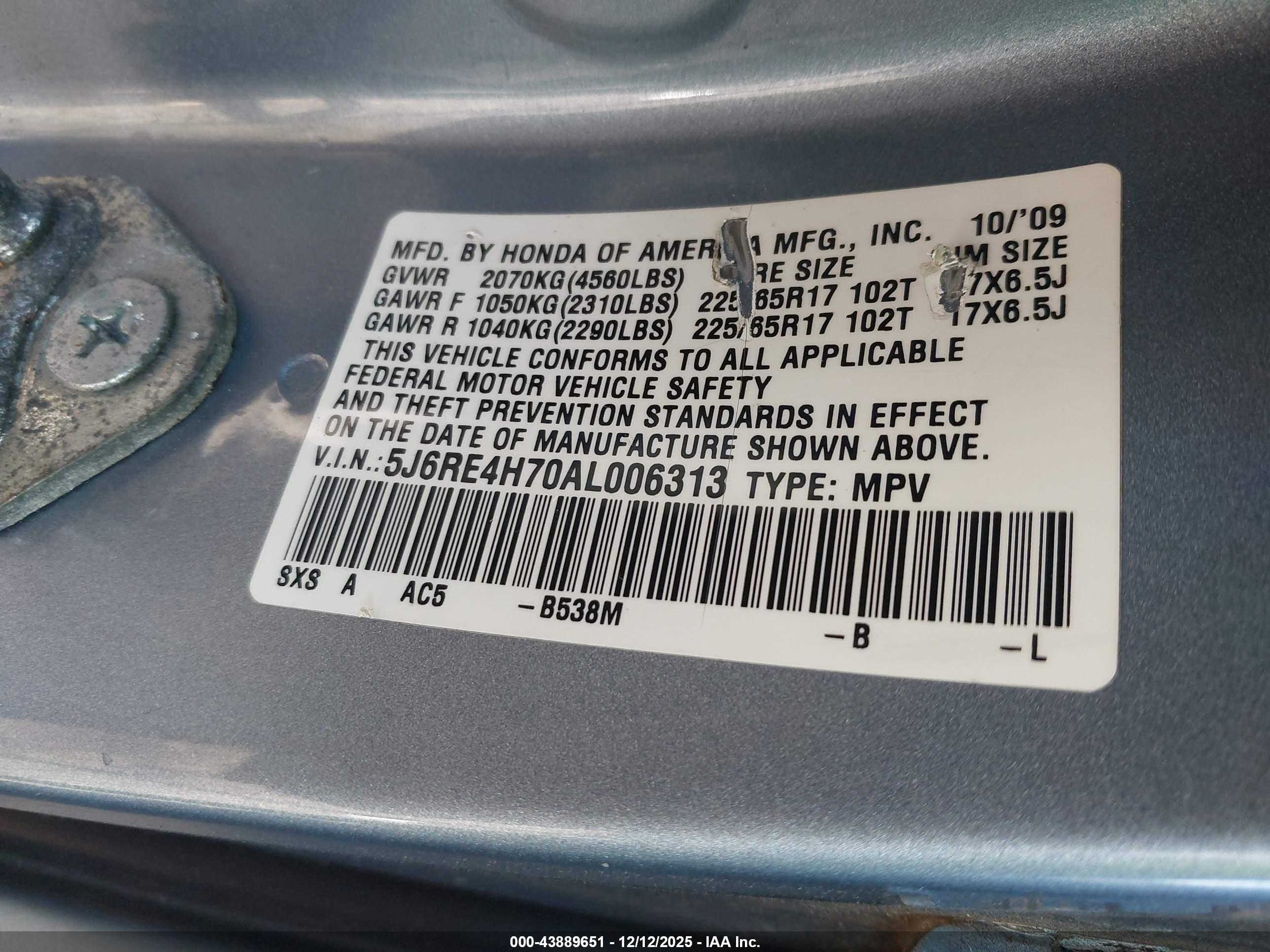 HONDA CR-V image 9