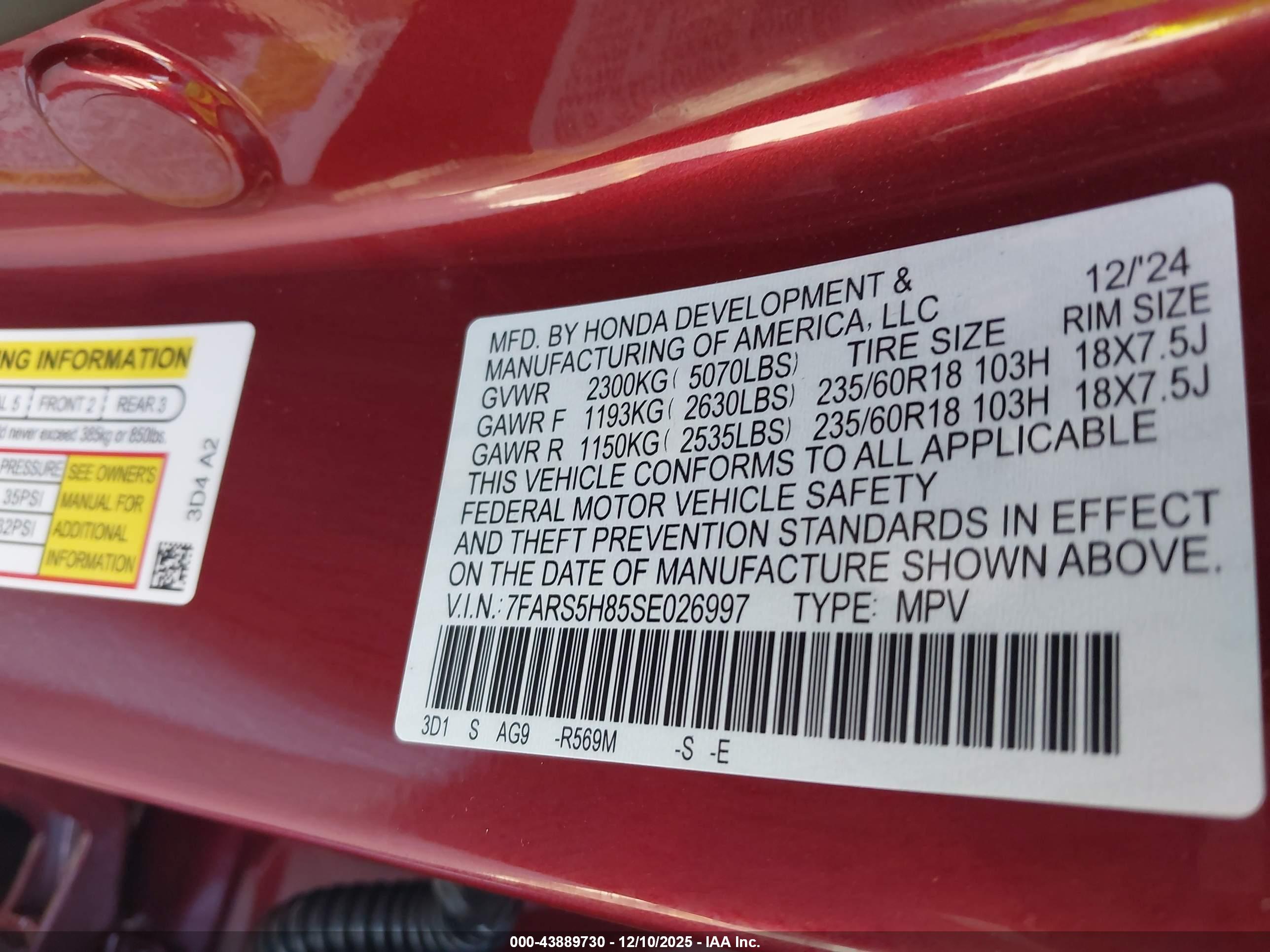 HONDA CR-V image 9