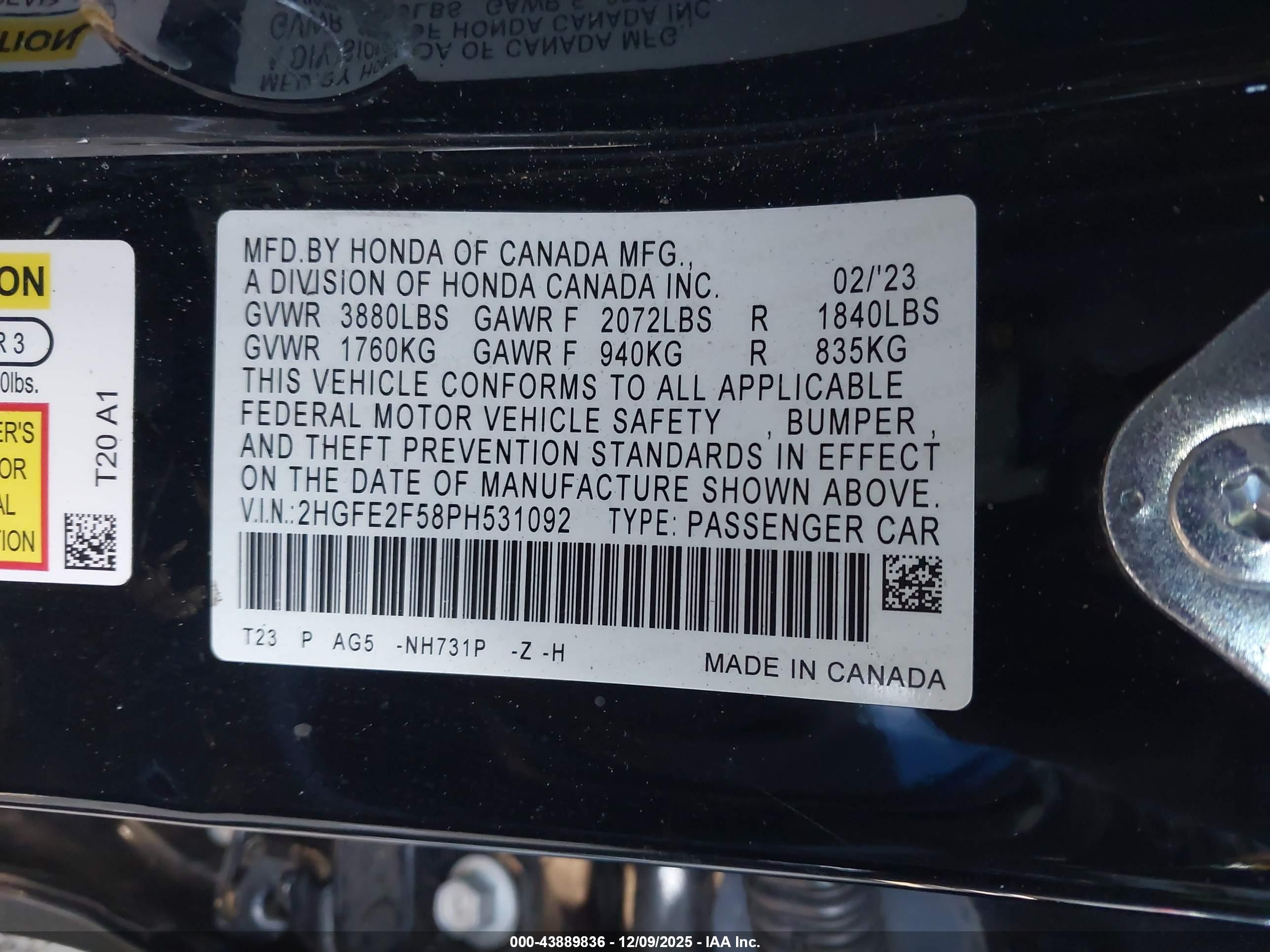 HONDA CIVIC image 9