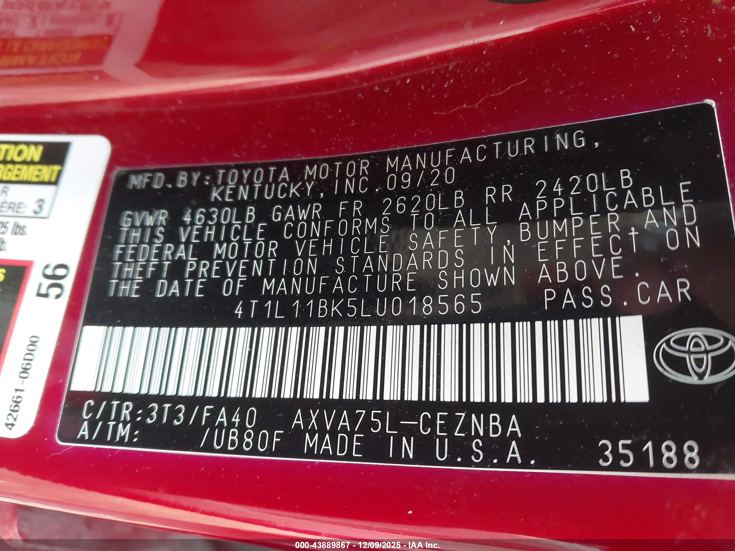 TOYOTA CAMRY image 9