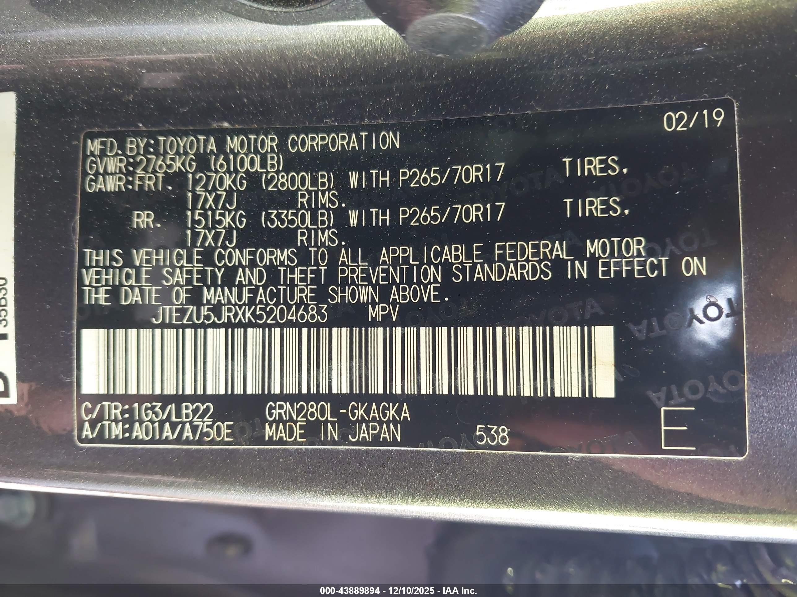 TOYOTA 4RUNNER image 9