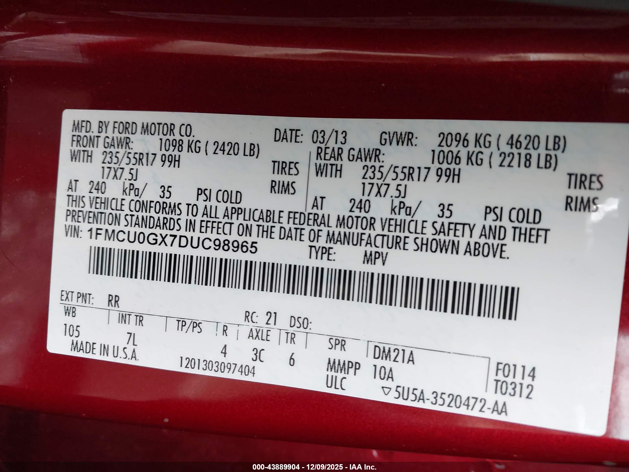 FORD ESCAPE image 9