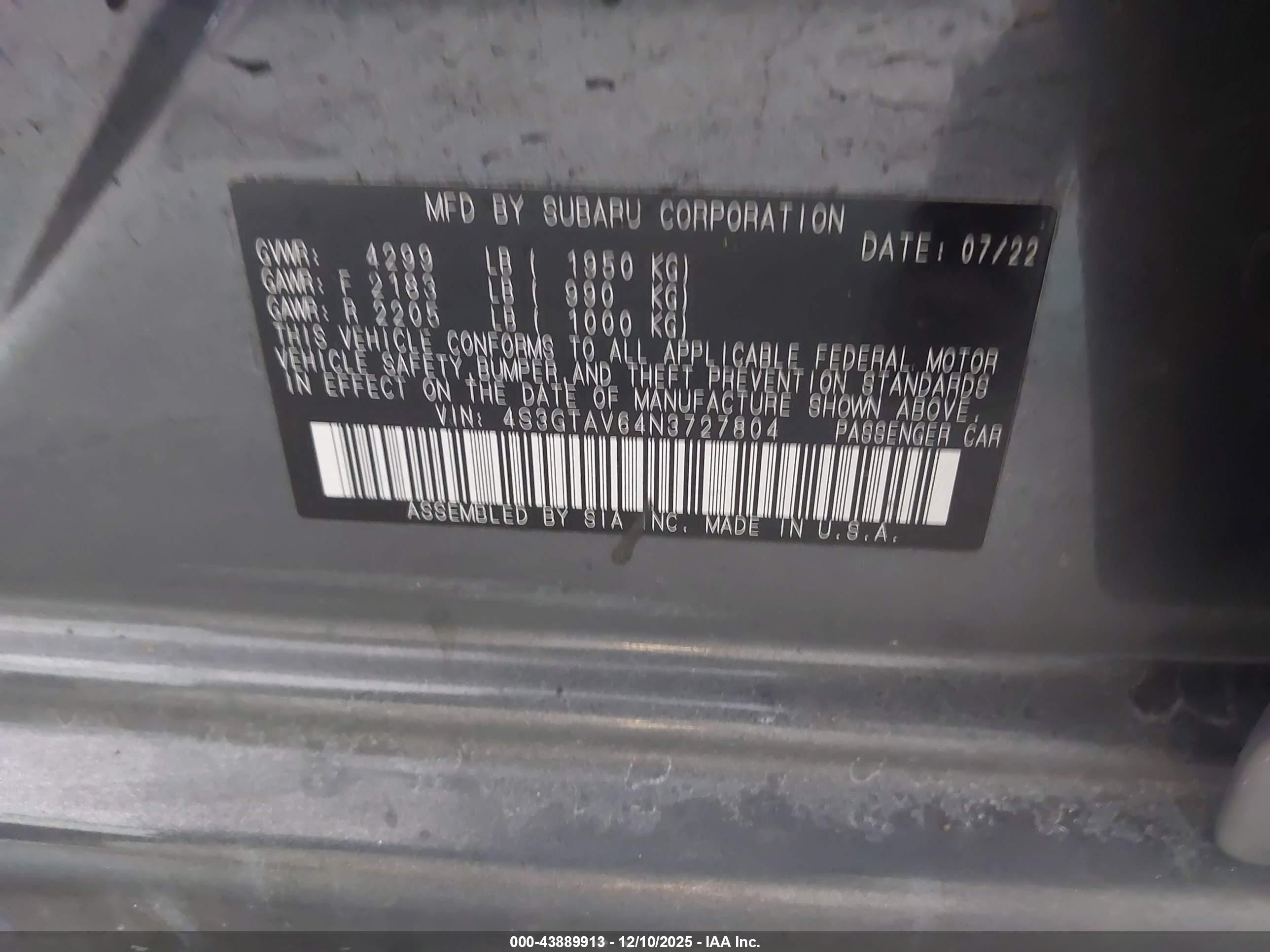 SUBARU IMPREZA image 9