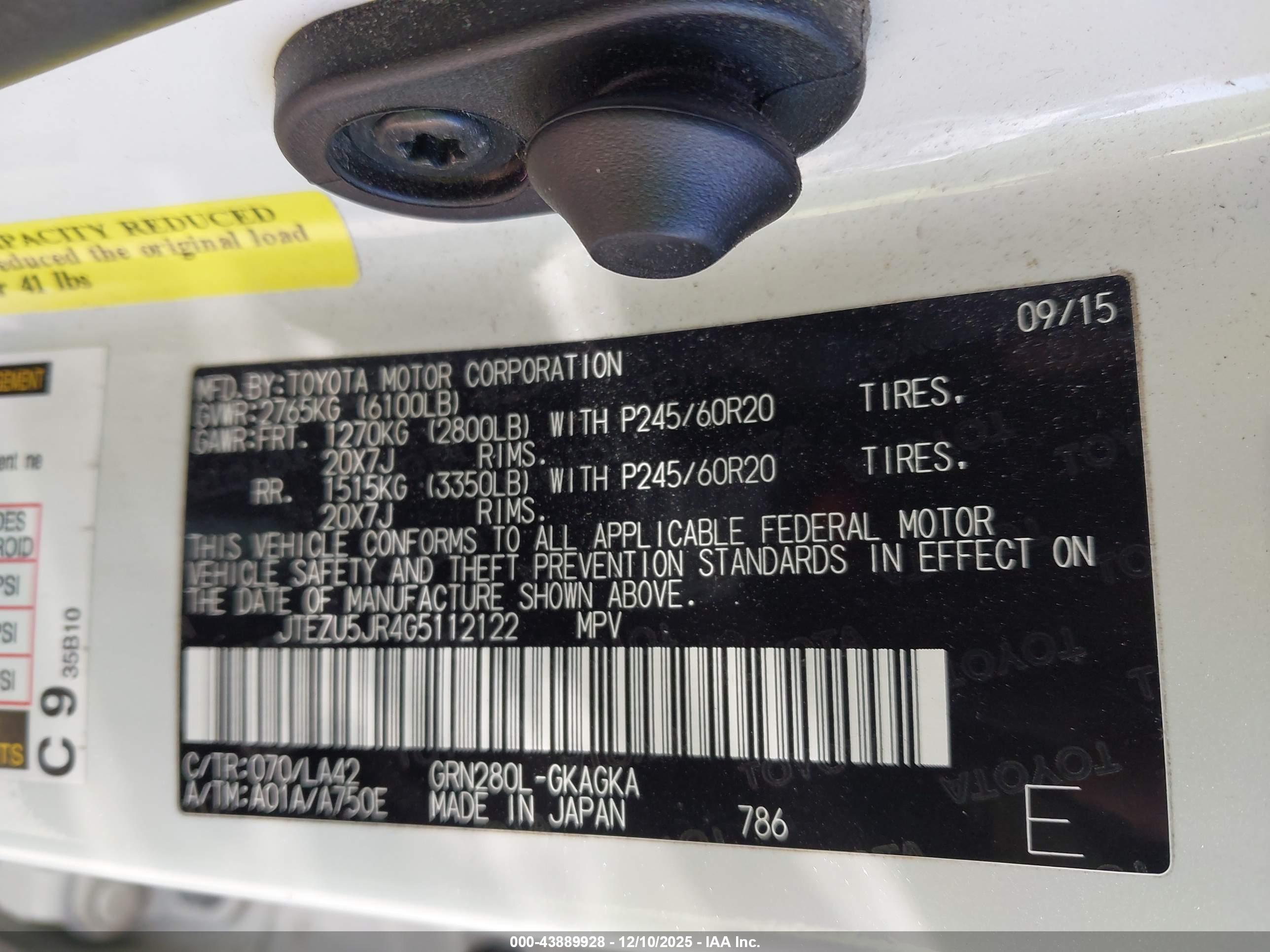 TOYOTA 4RUNNER image 9