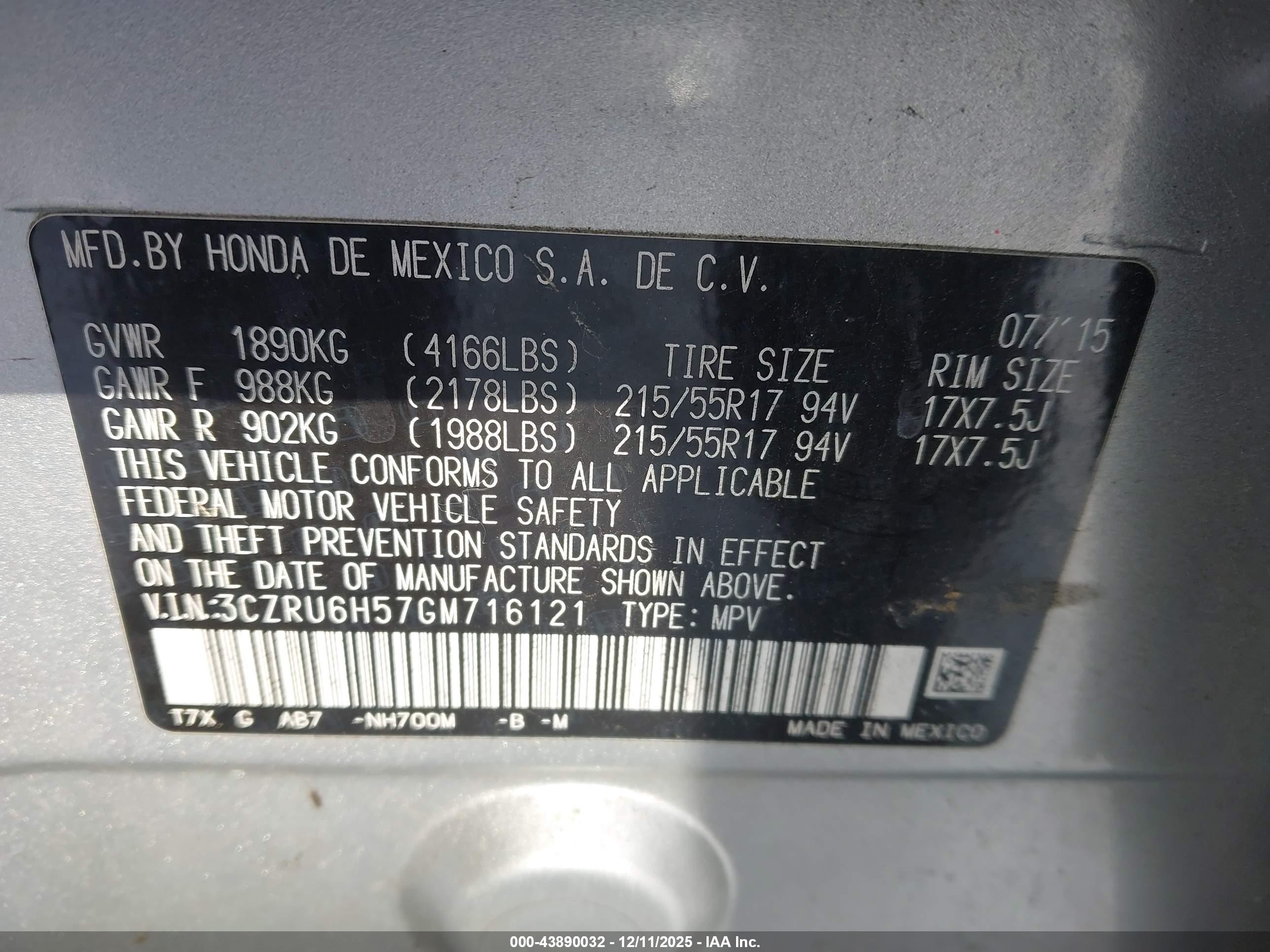 HONDA HR-V image 9