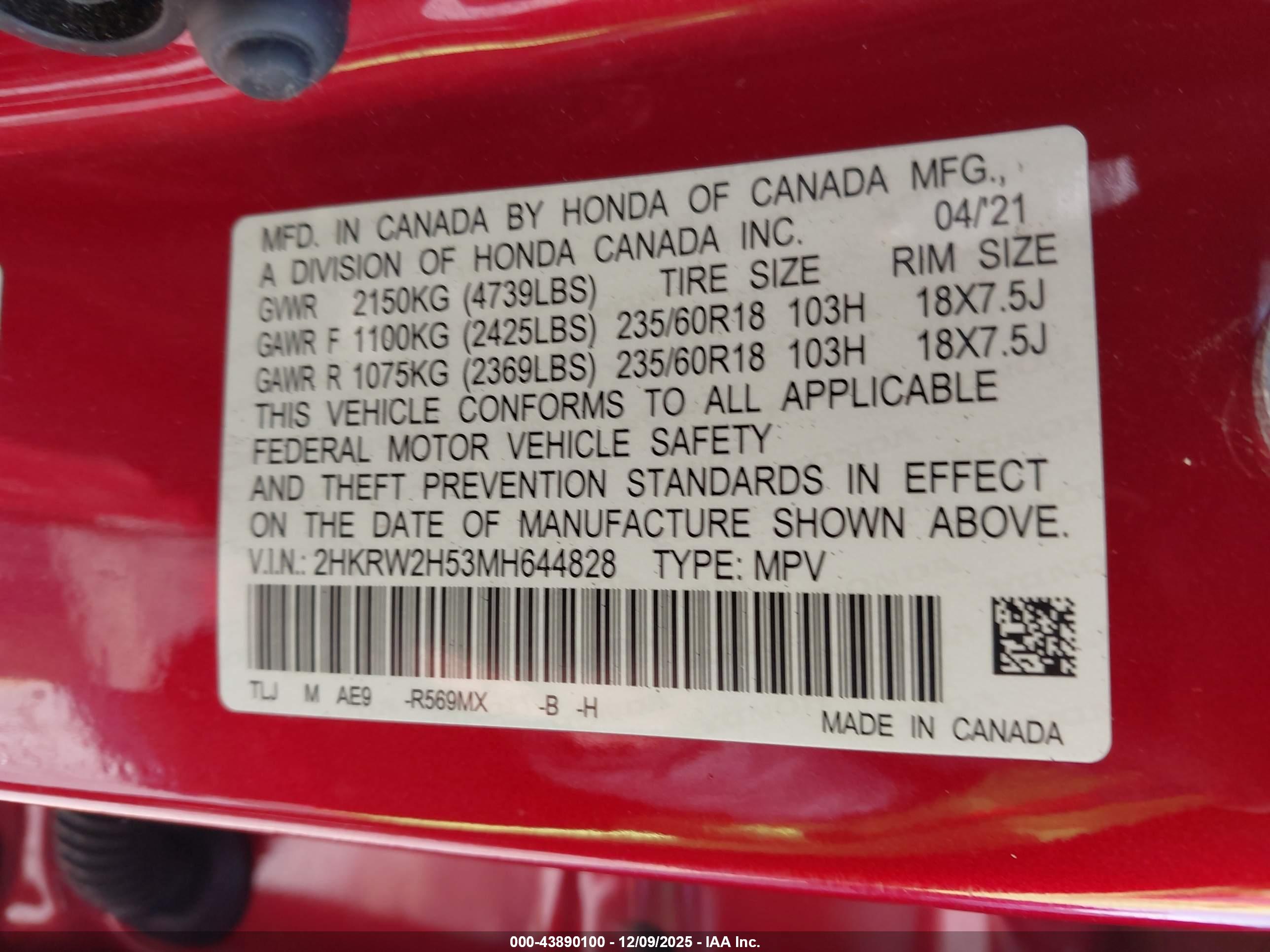 HONDA CR-V image 9