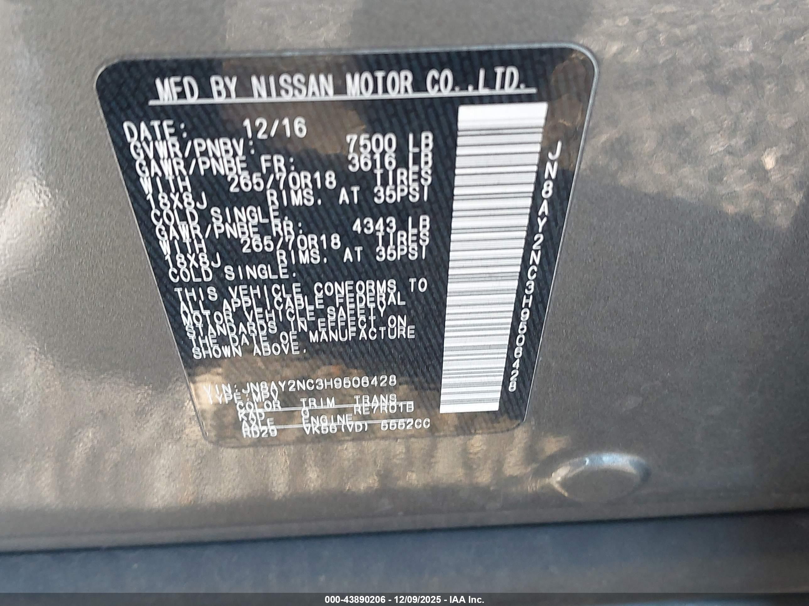 NISSAN ARMADA image 9