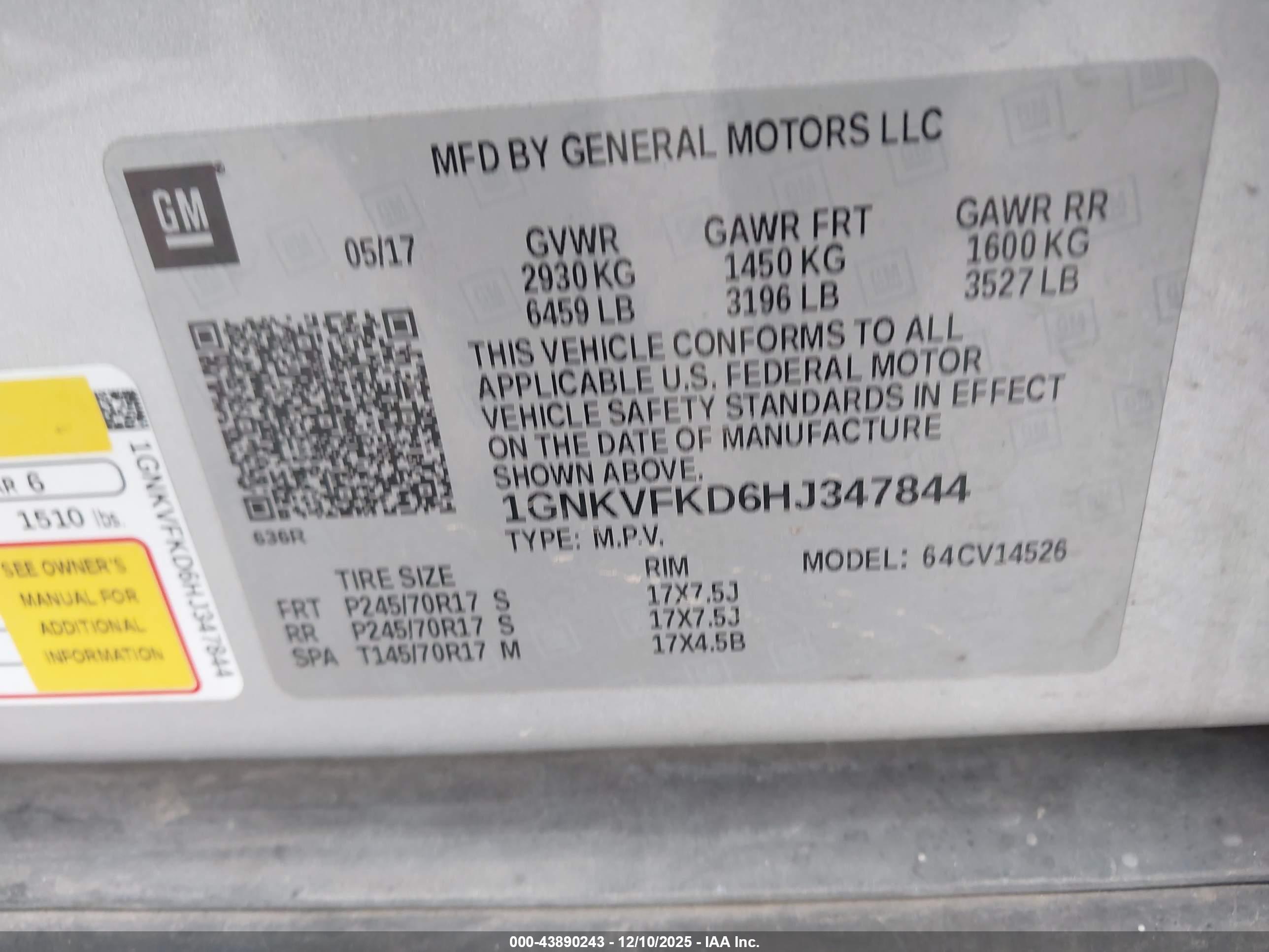 CHEVROLET TRAVERSE image 9