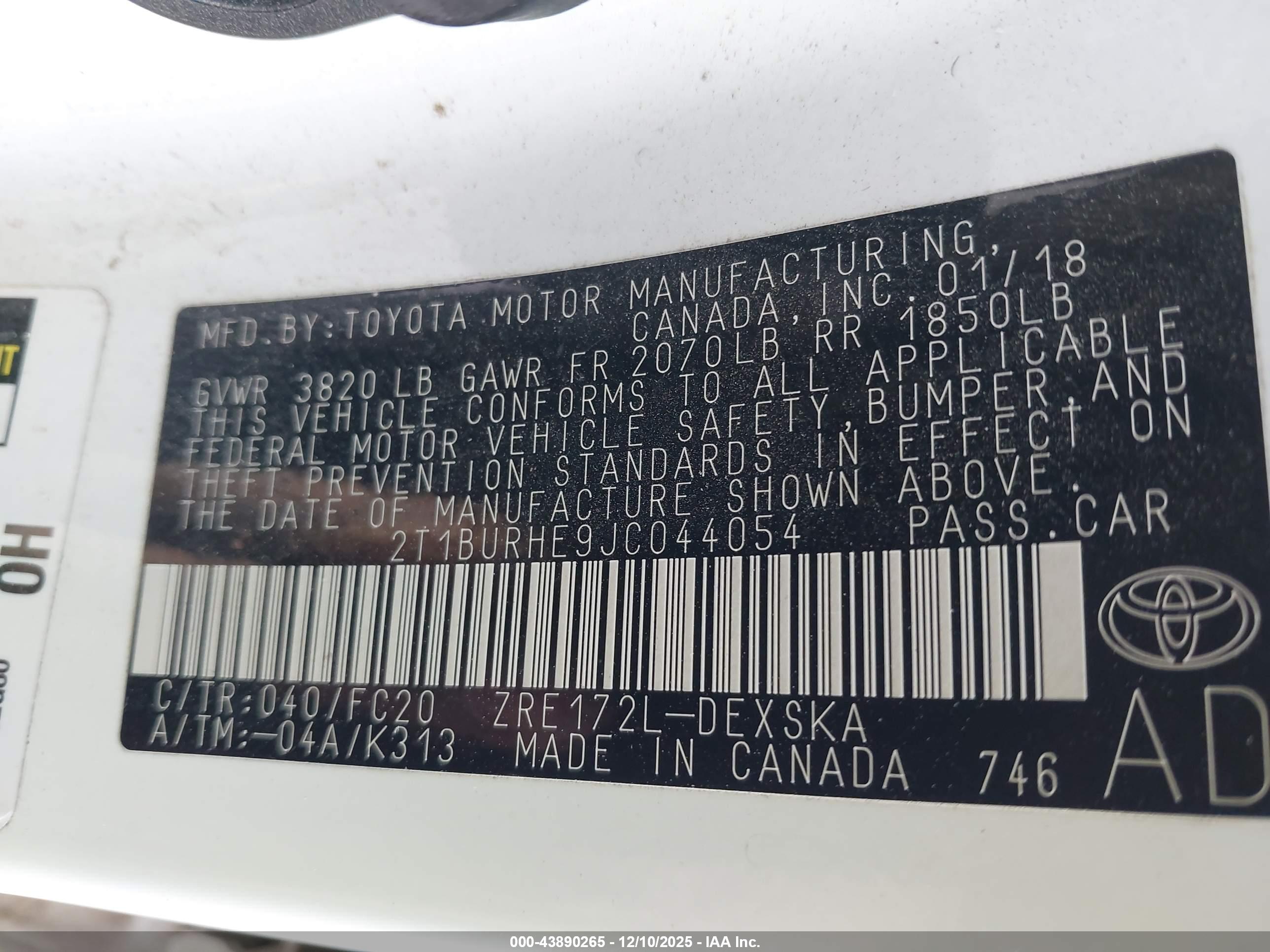 TOYOTA COROLLA image 9