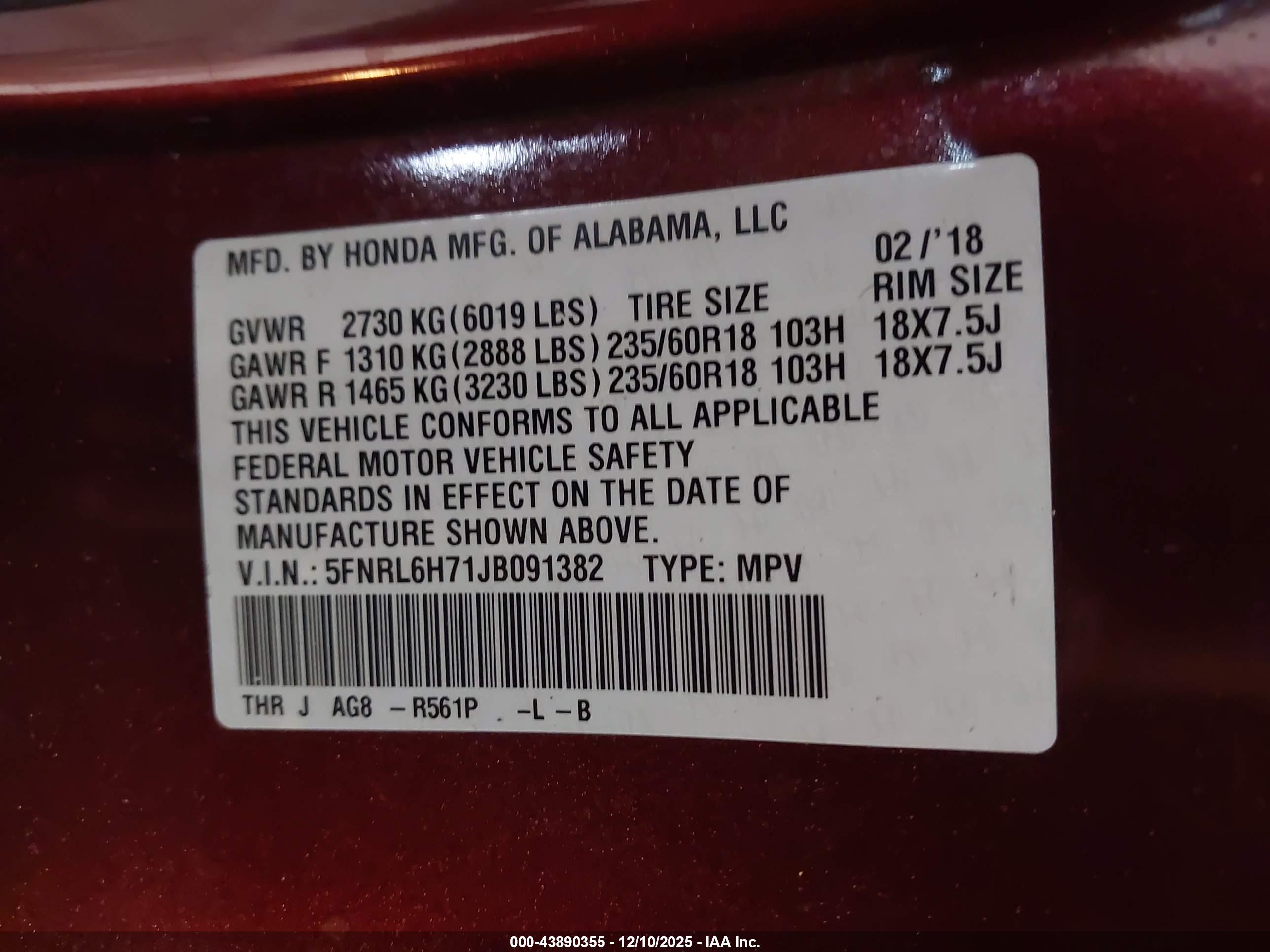 HONDA ODYSSEY image 9