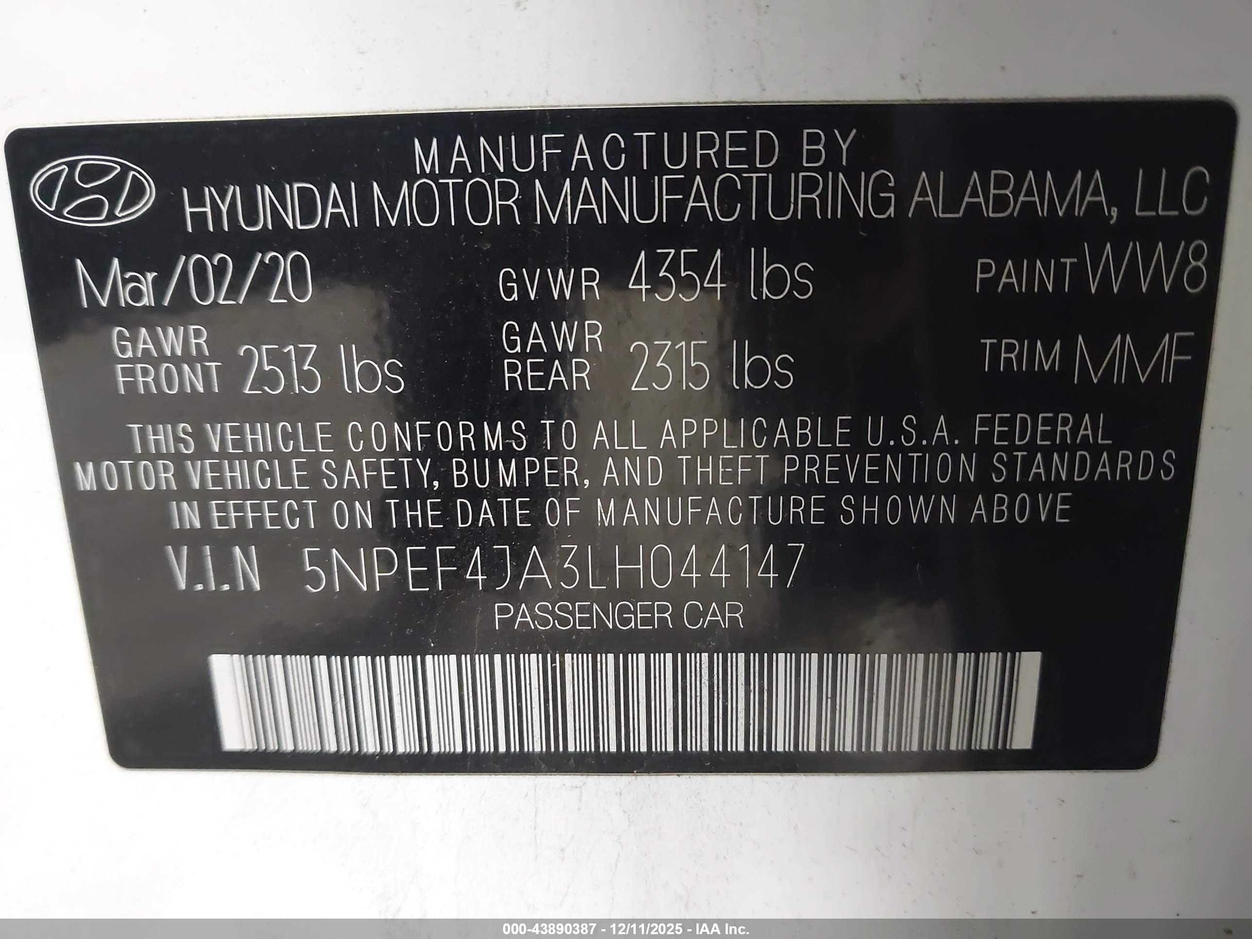 HYUNDAI SONATA image 9