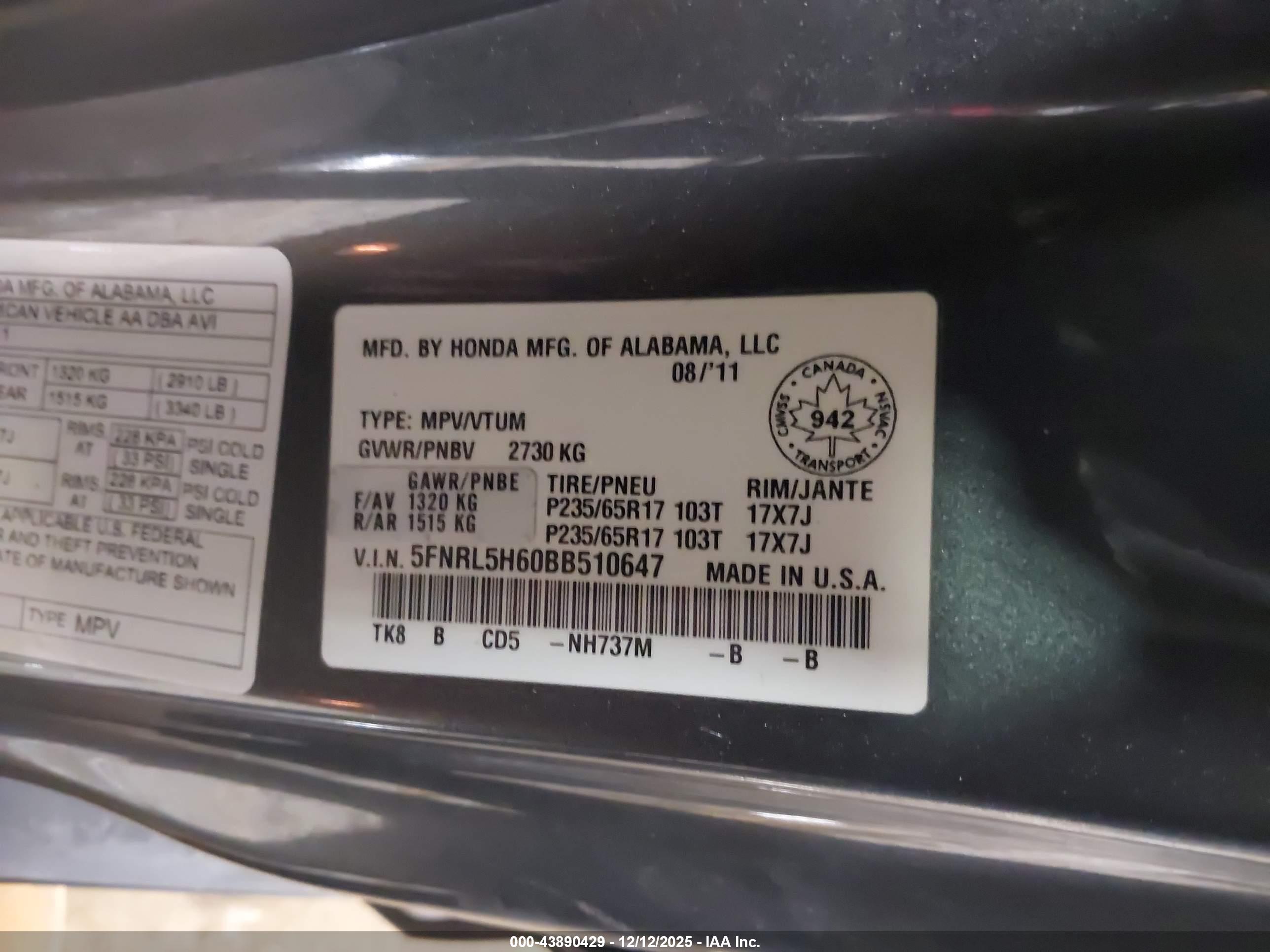 HONDA ODYSSEY image 9