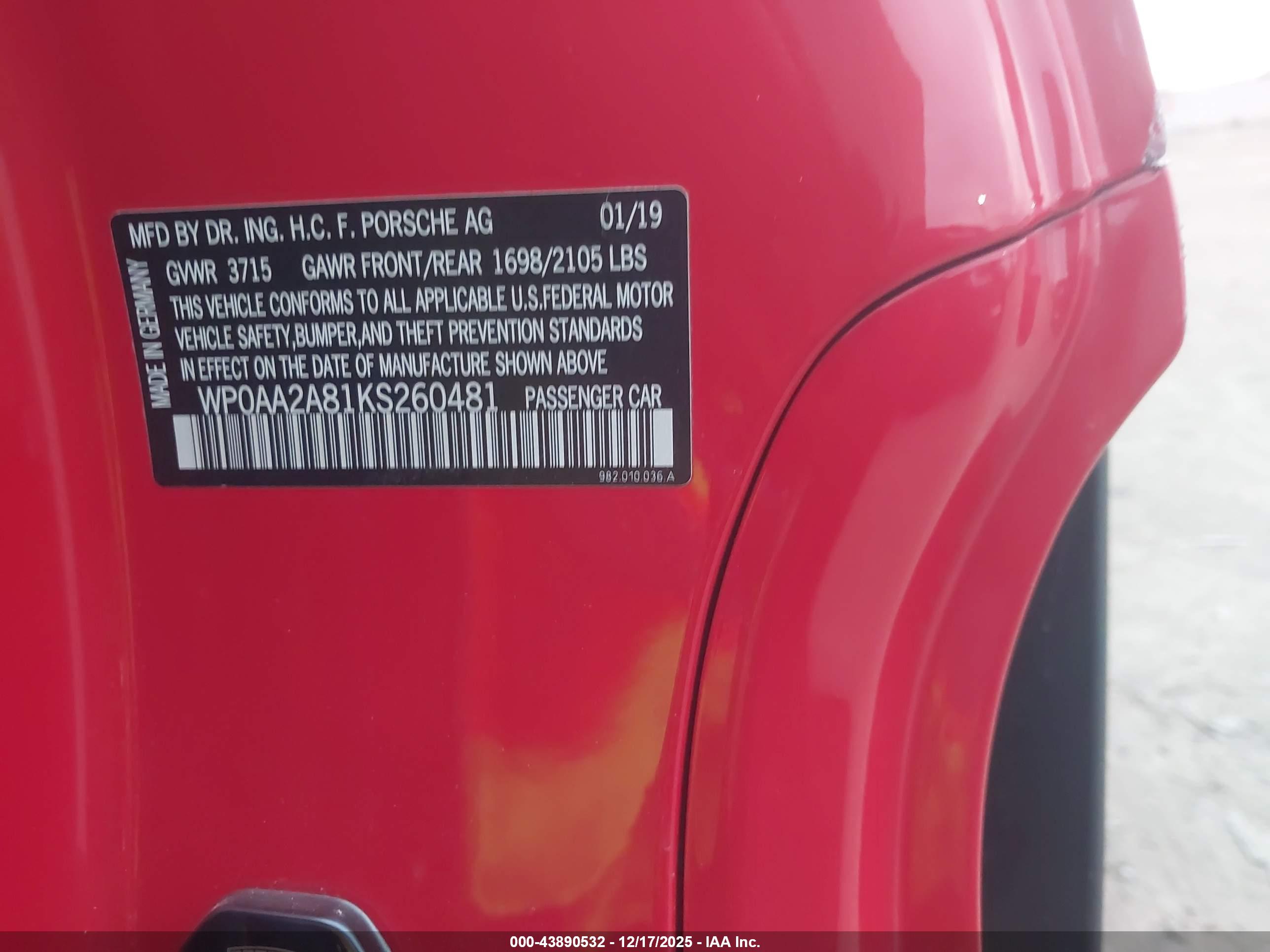 PORSCHE 718 image 9