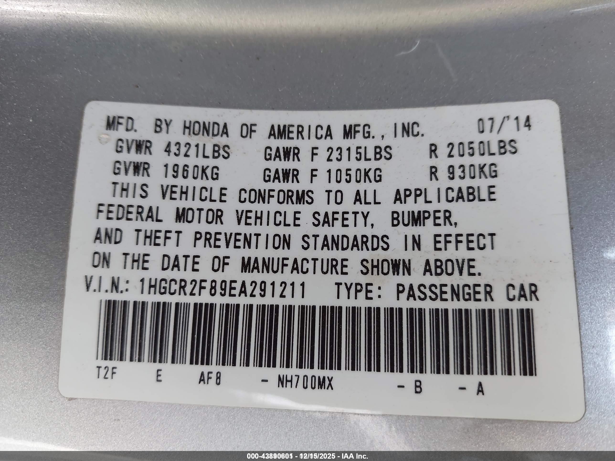 HONDA ACCORD image 9