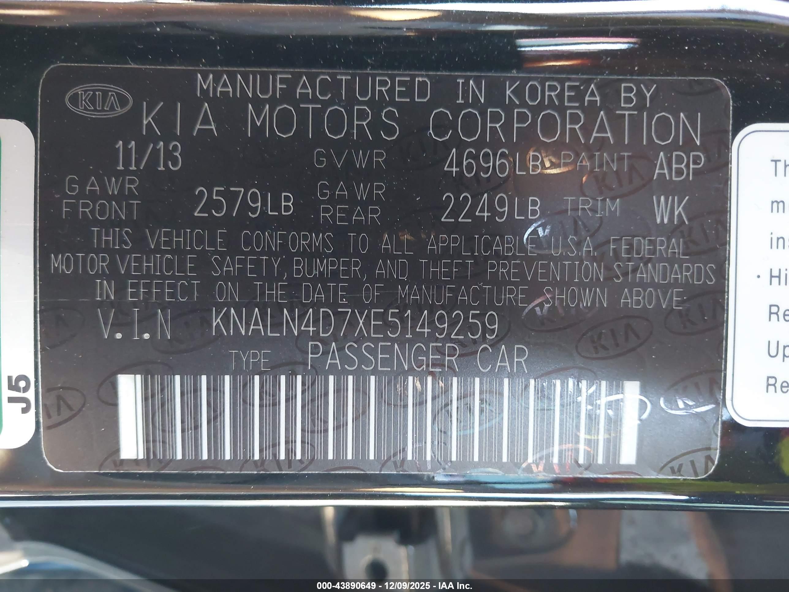 KIA CADENZA image 9