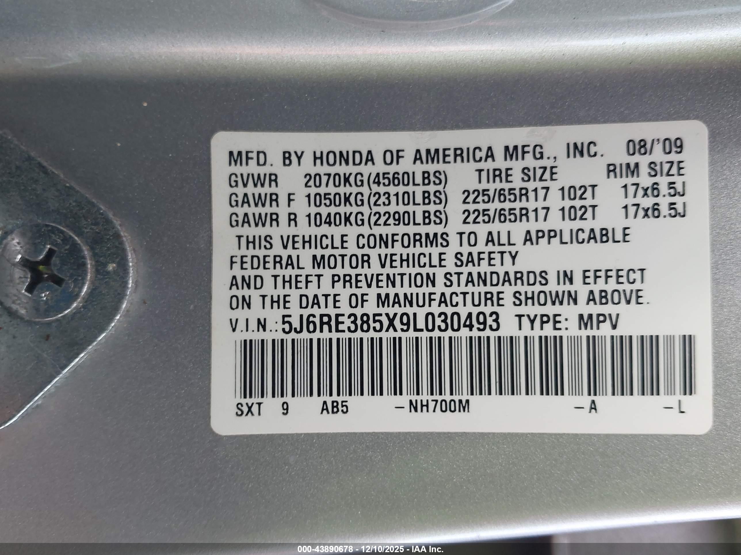 HONDA CR-V image 9