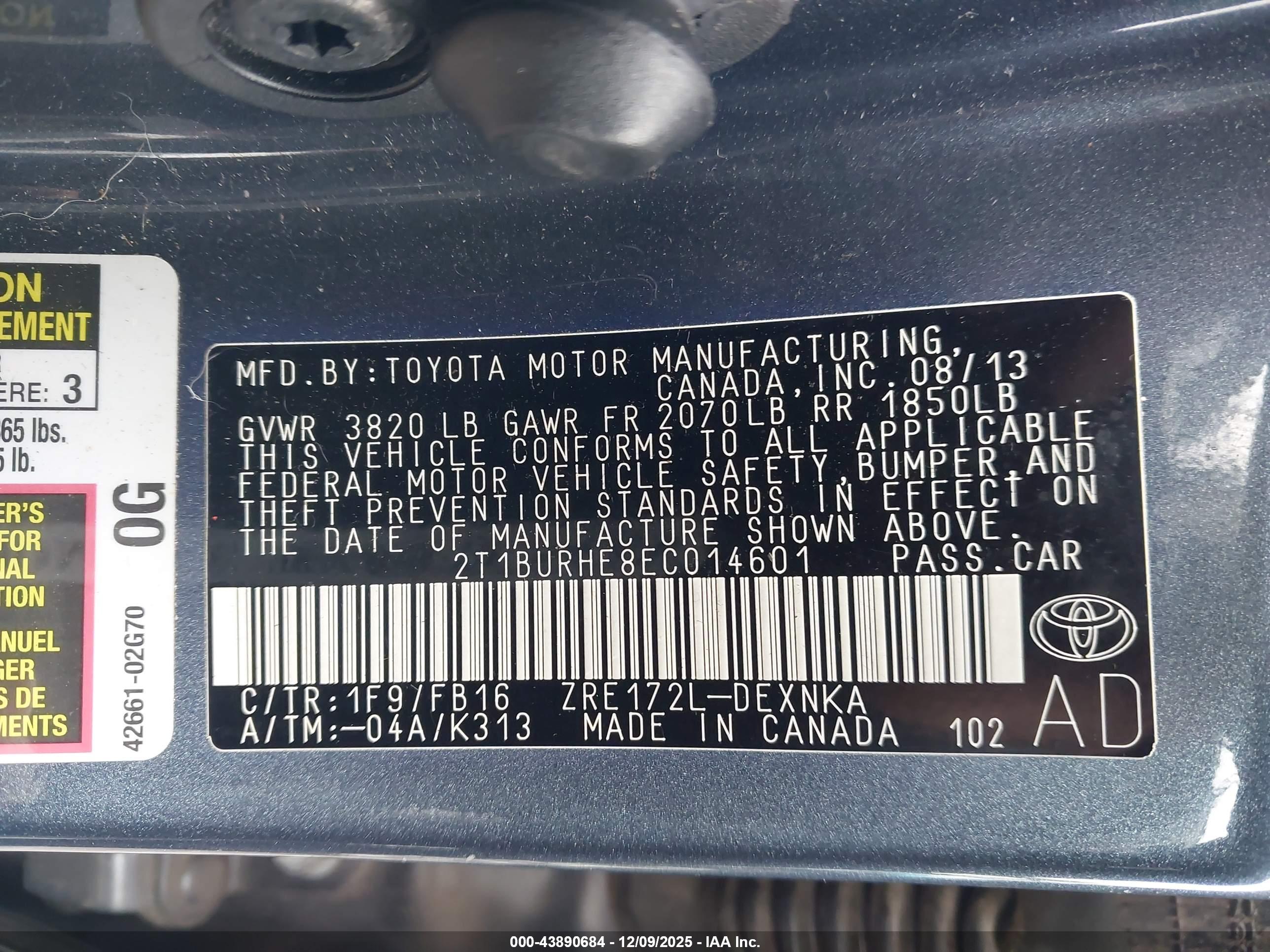 TOYOTA COROLLA image 9