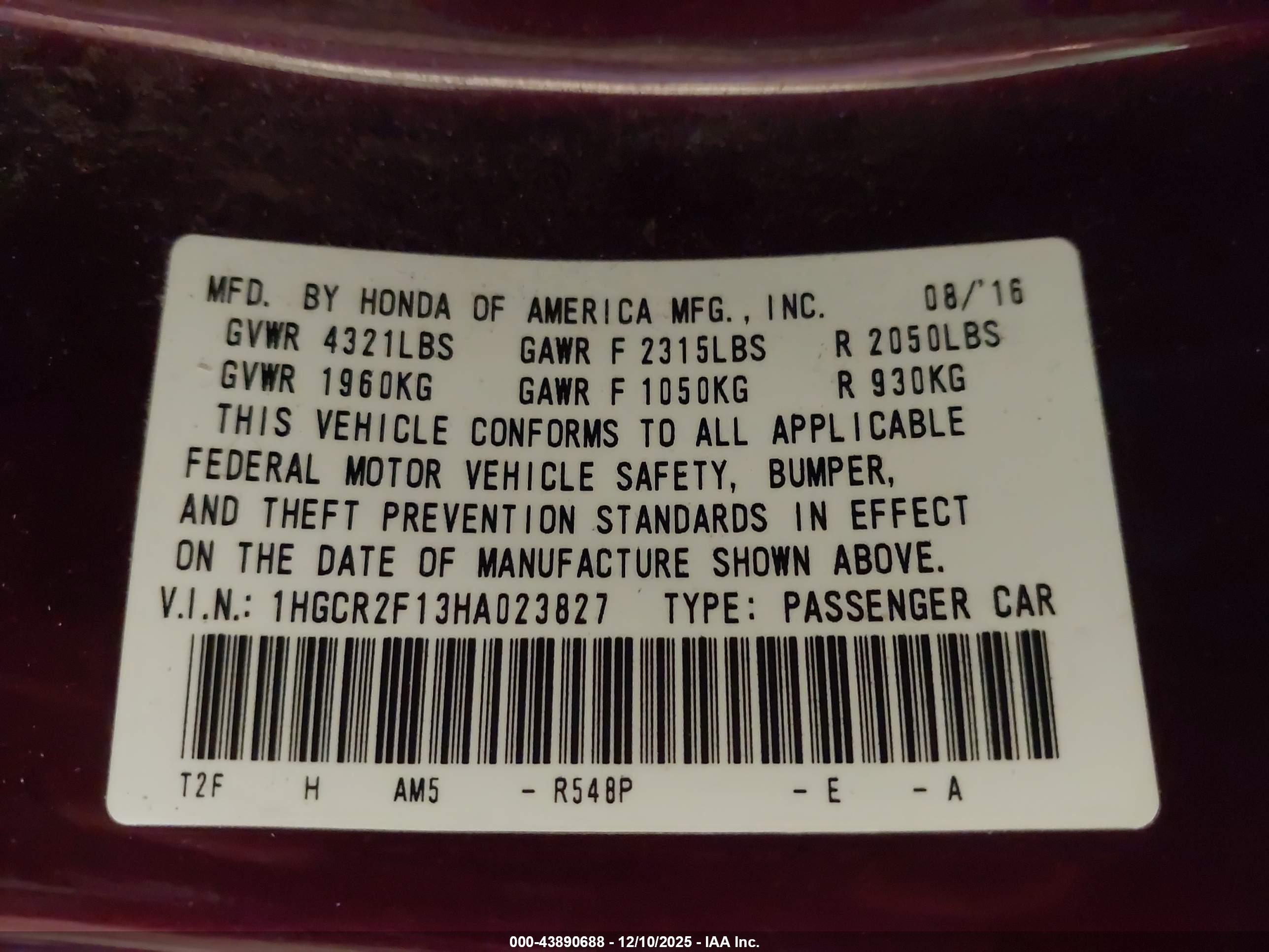 HONDA ACCORD image 9