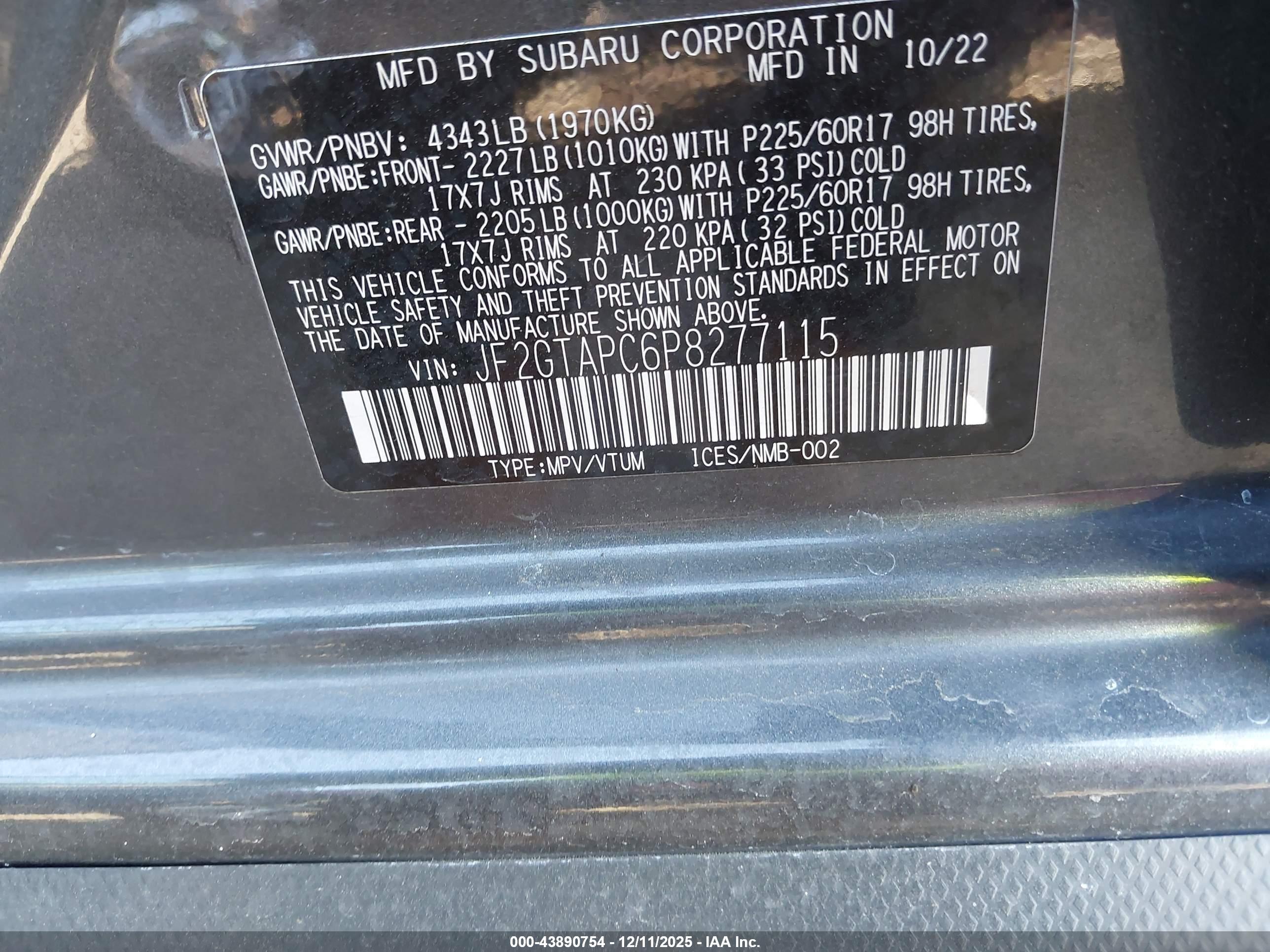 SUBARU CROSSTREK image 9