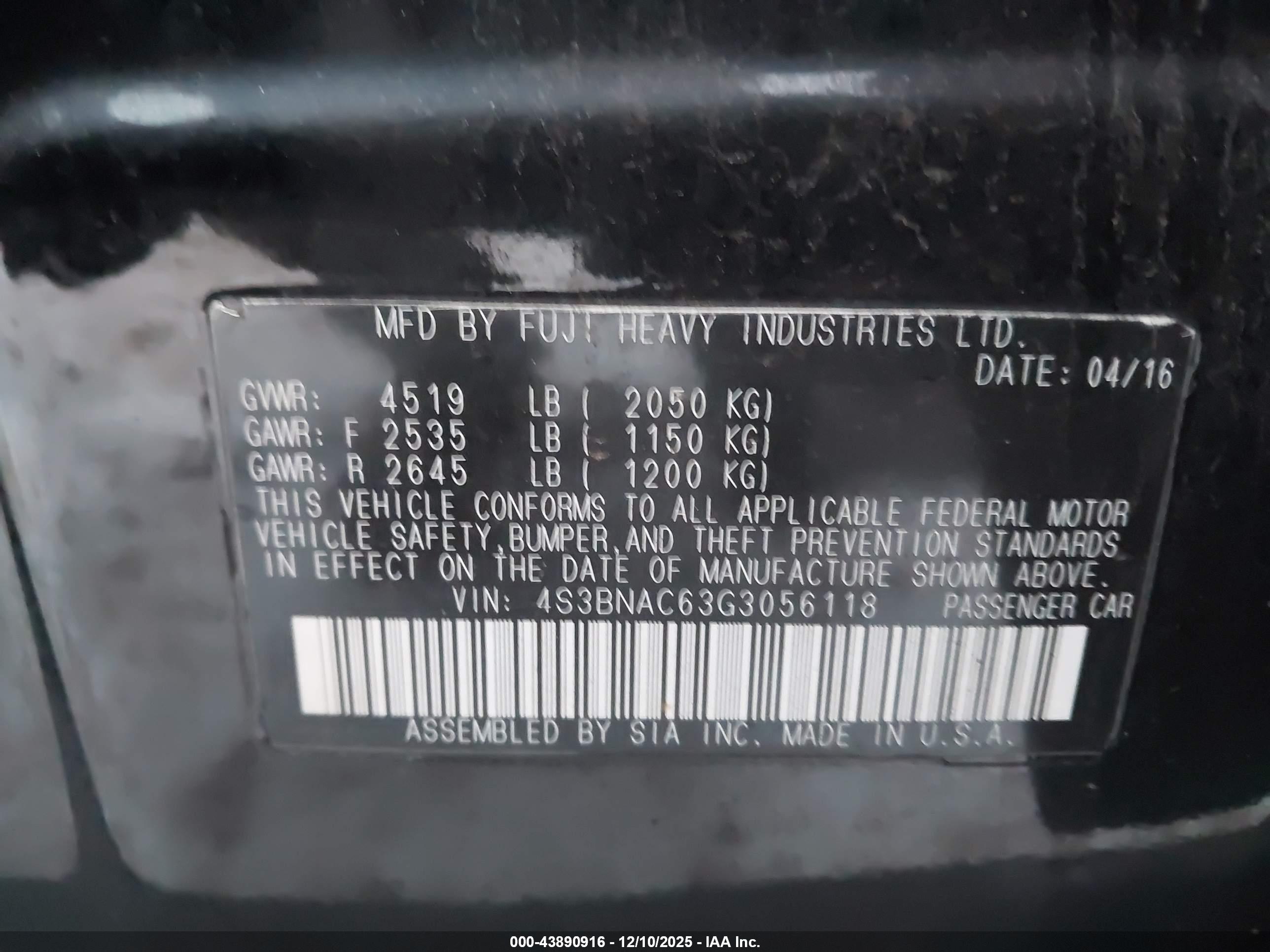SUBARU LEGACY image 9