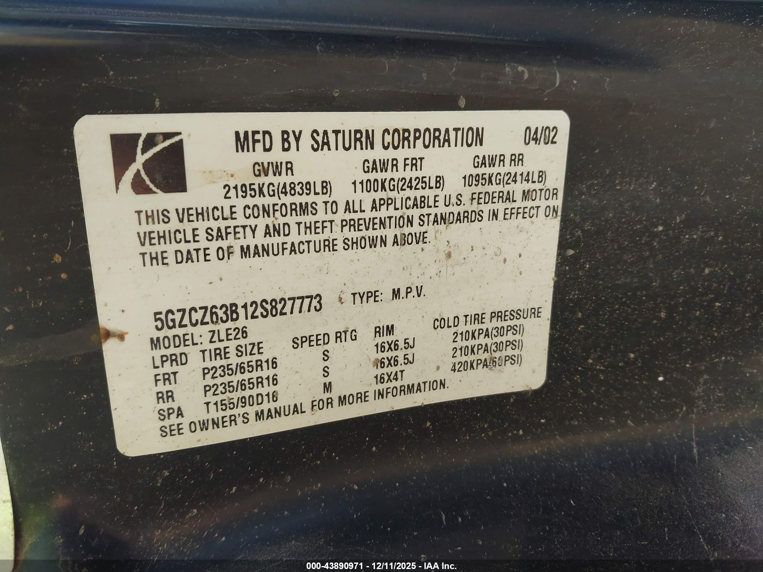 SATURN VUE image 9