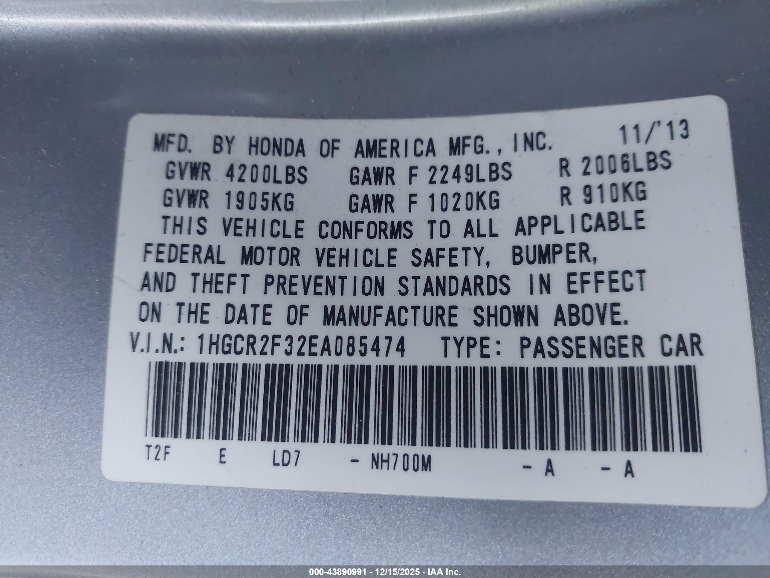 HONDA ACCORD image 9