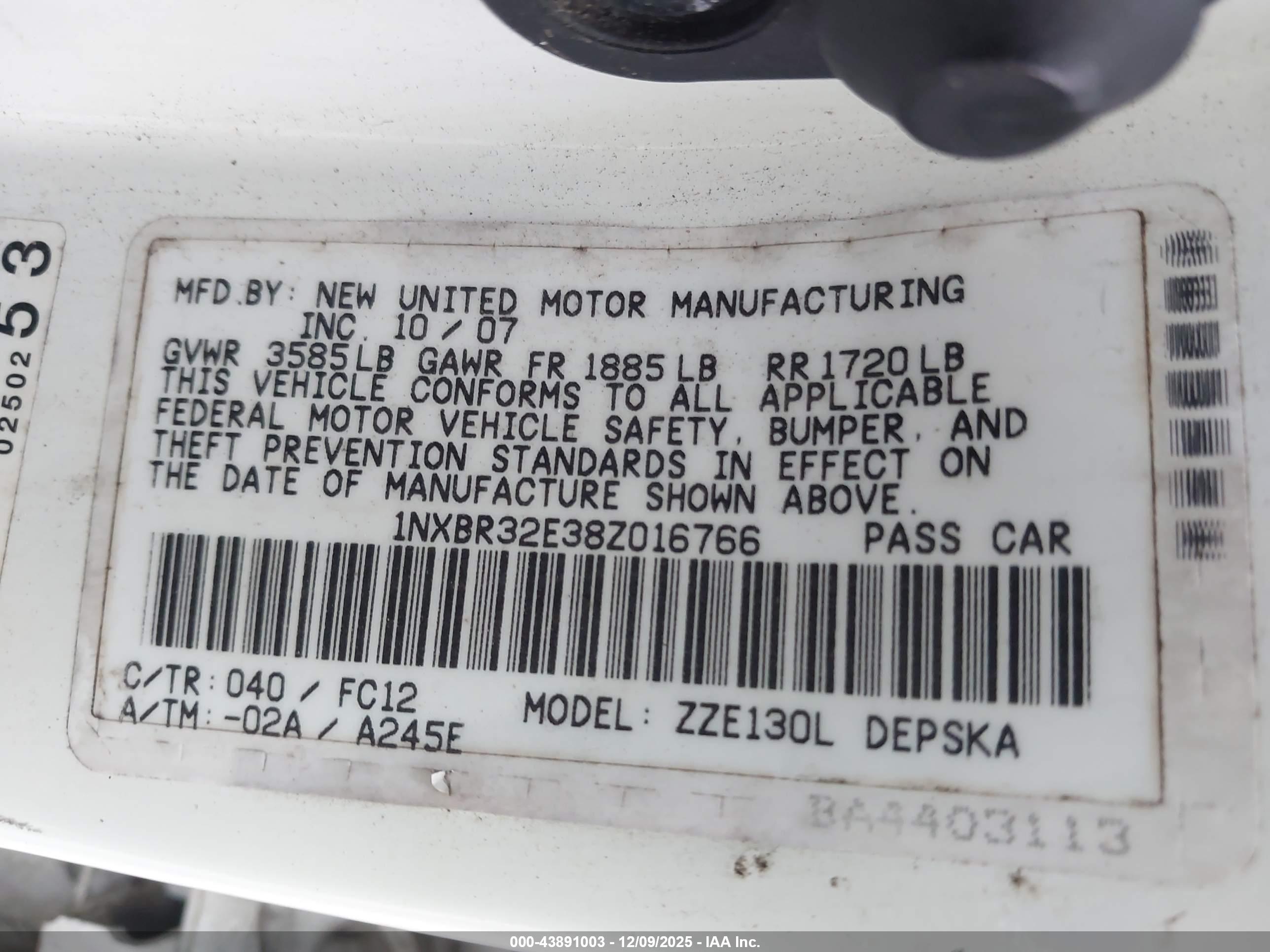 TOYOTA COROLLA image 9