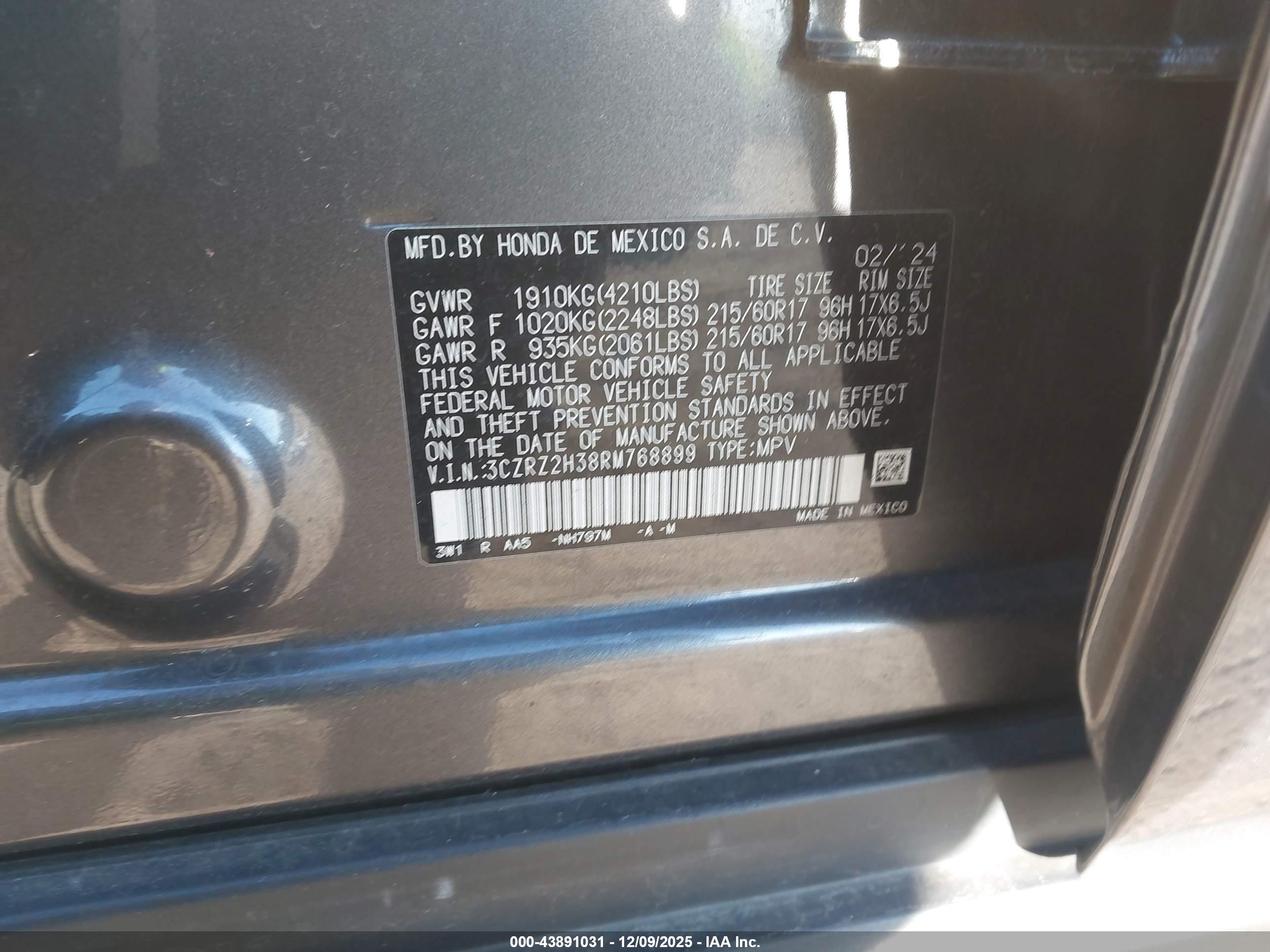 HONDA HR-V image 9