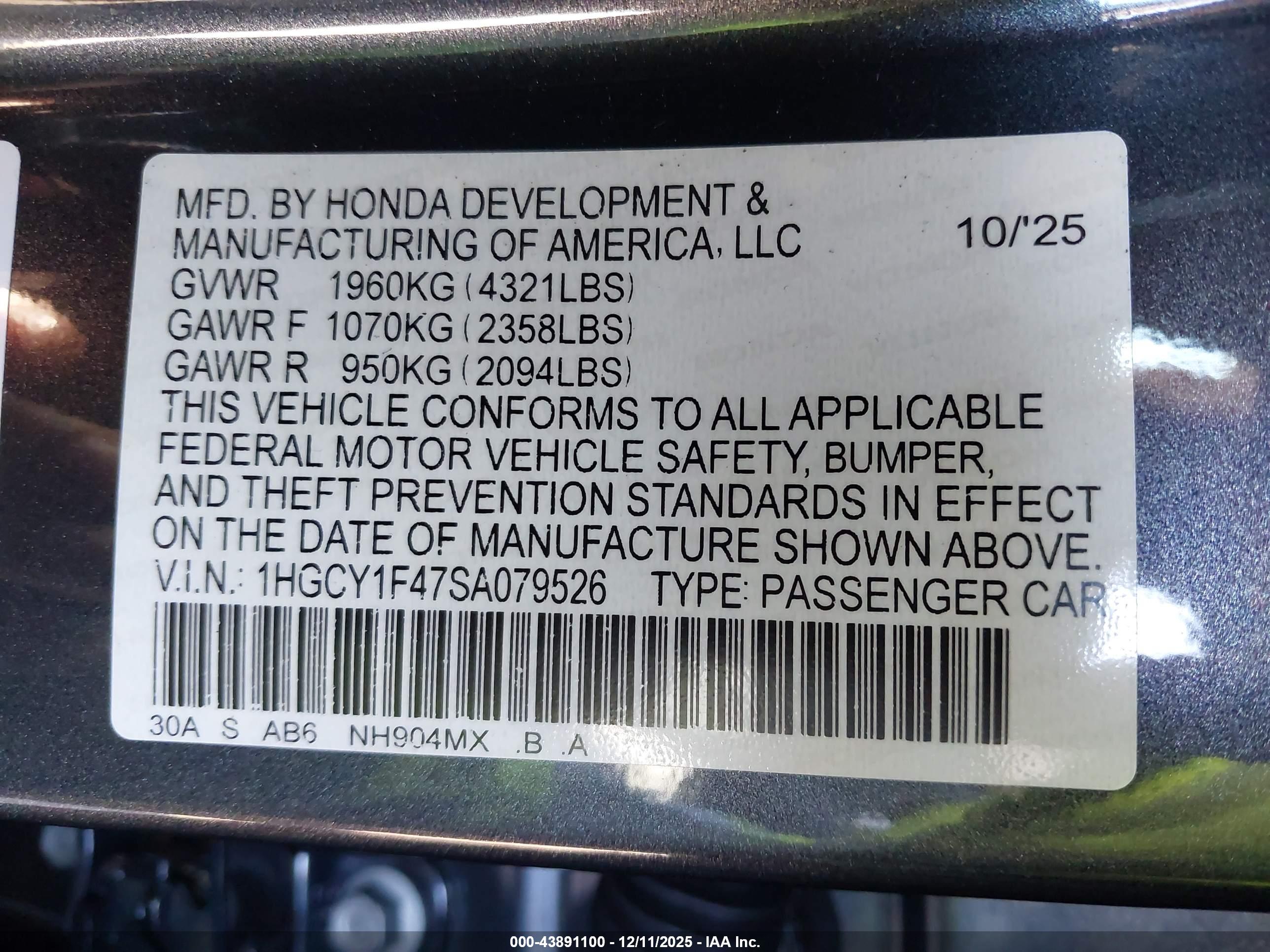 HONDA ACCORD image 9