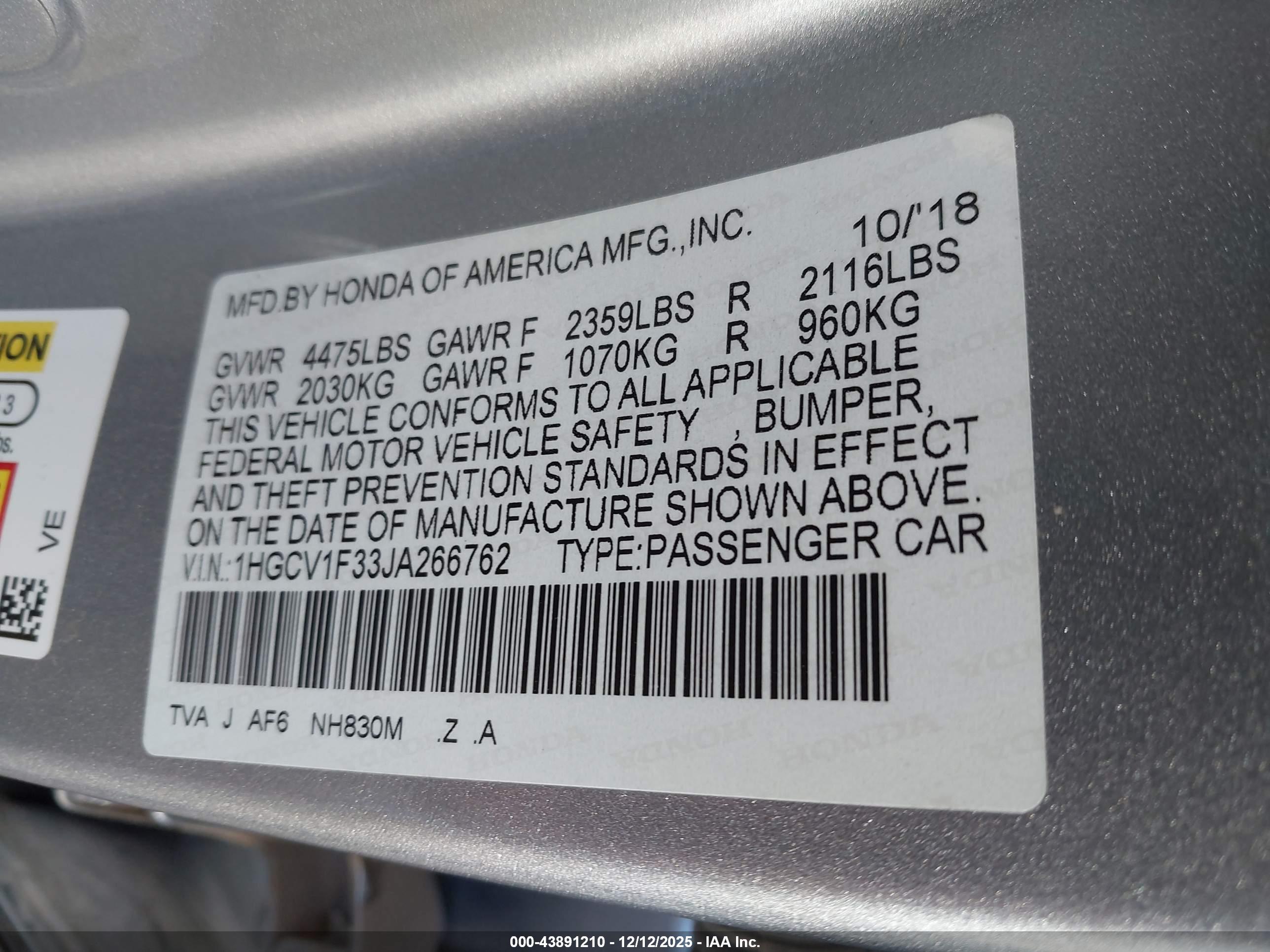 HONDA ACCORD image 9