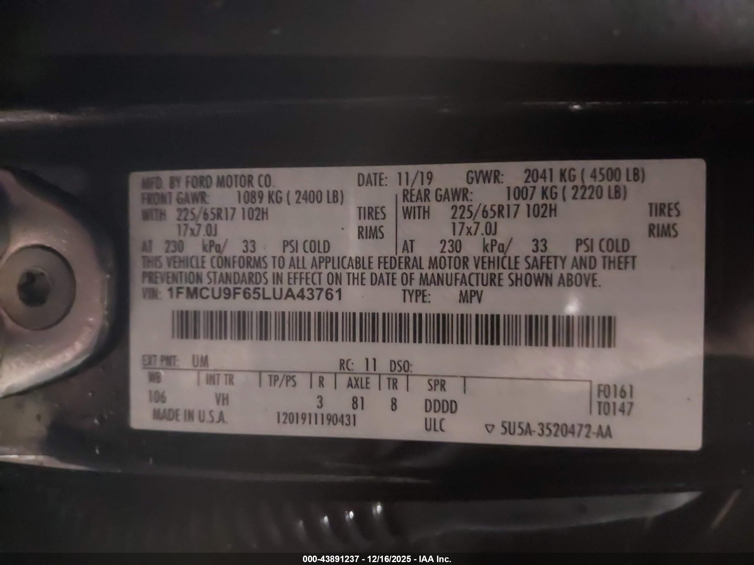 FORD ESCAPE image 9