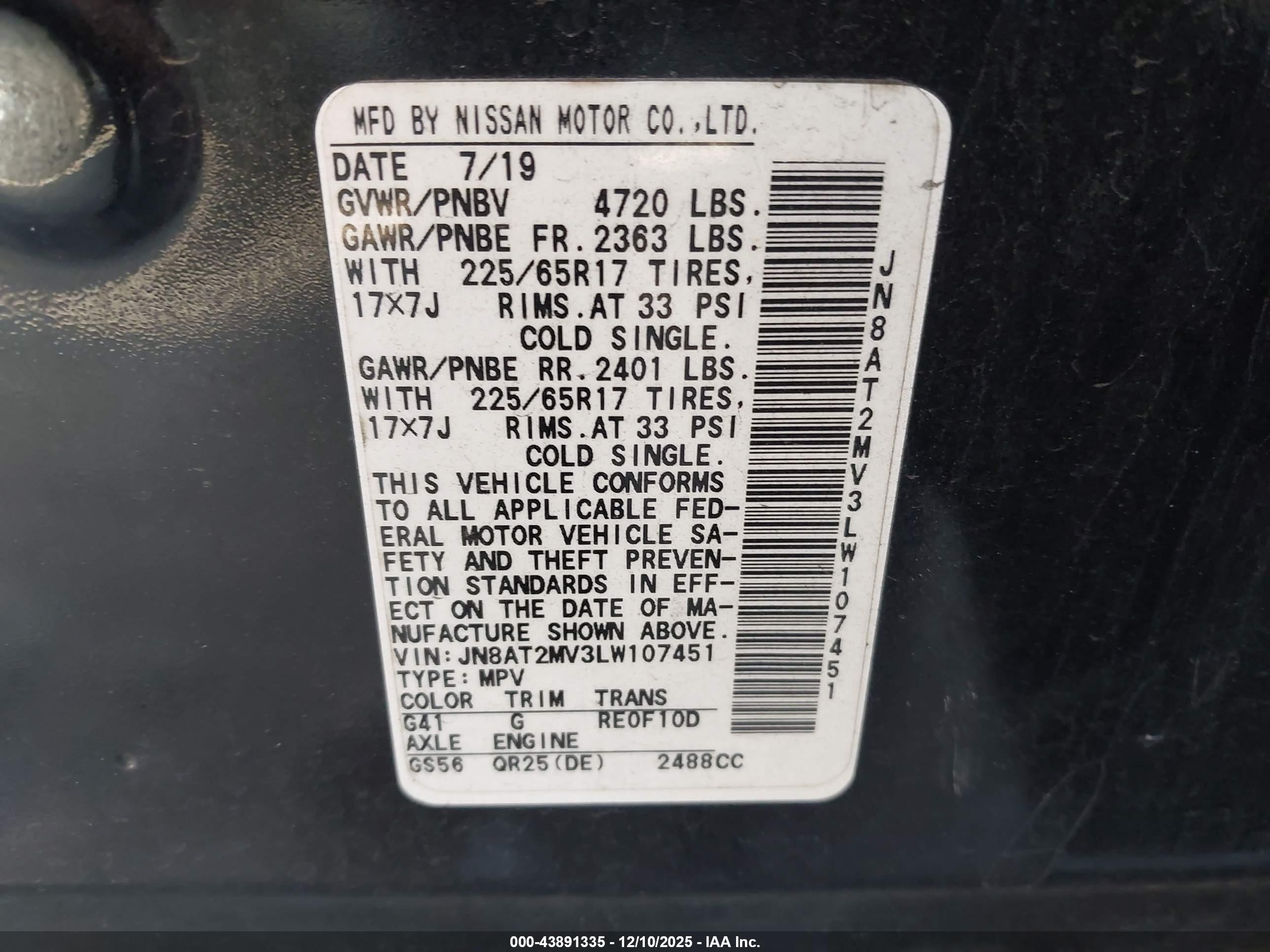 NISSAN ROGUE image 9