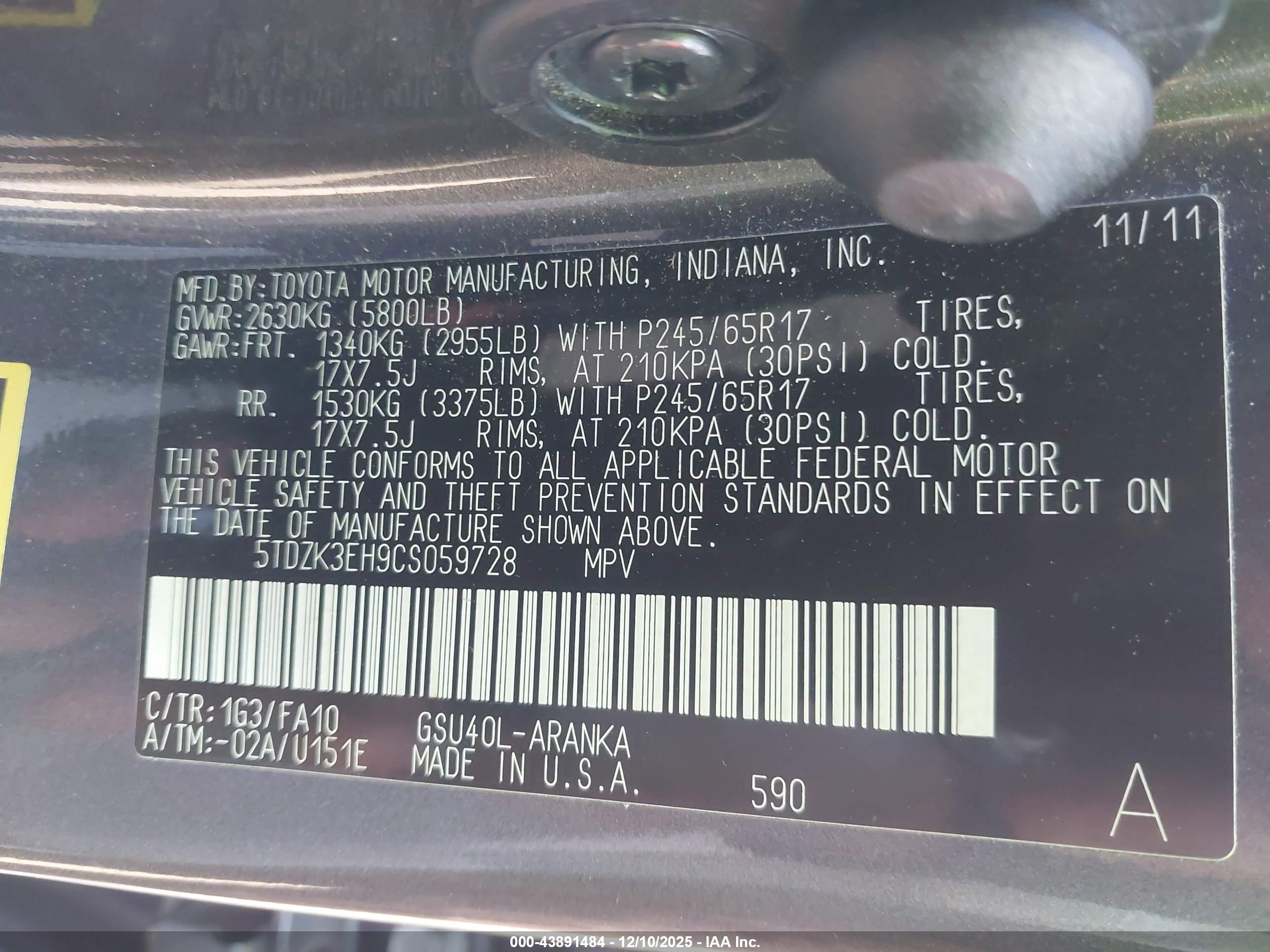 TOYOTA HIGHLANDER image 9