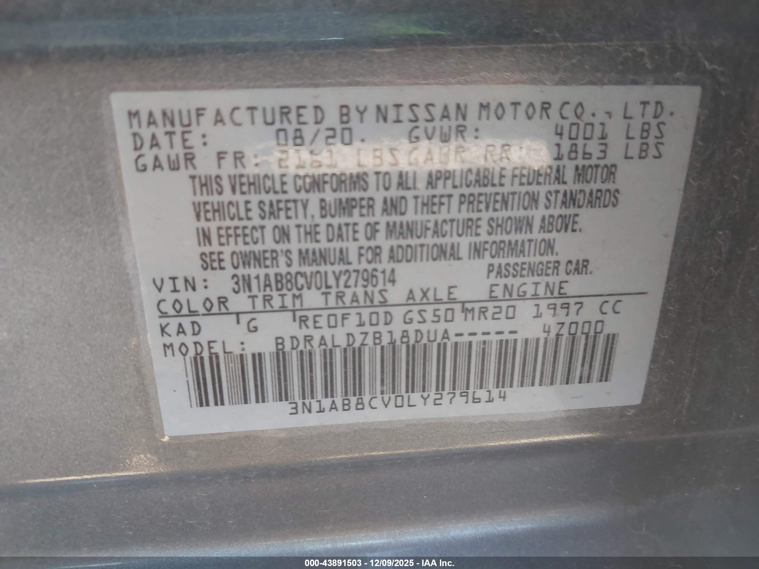 NISSAN SENTRA image 9
