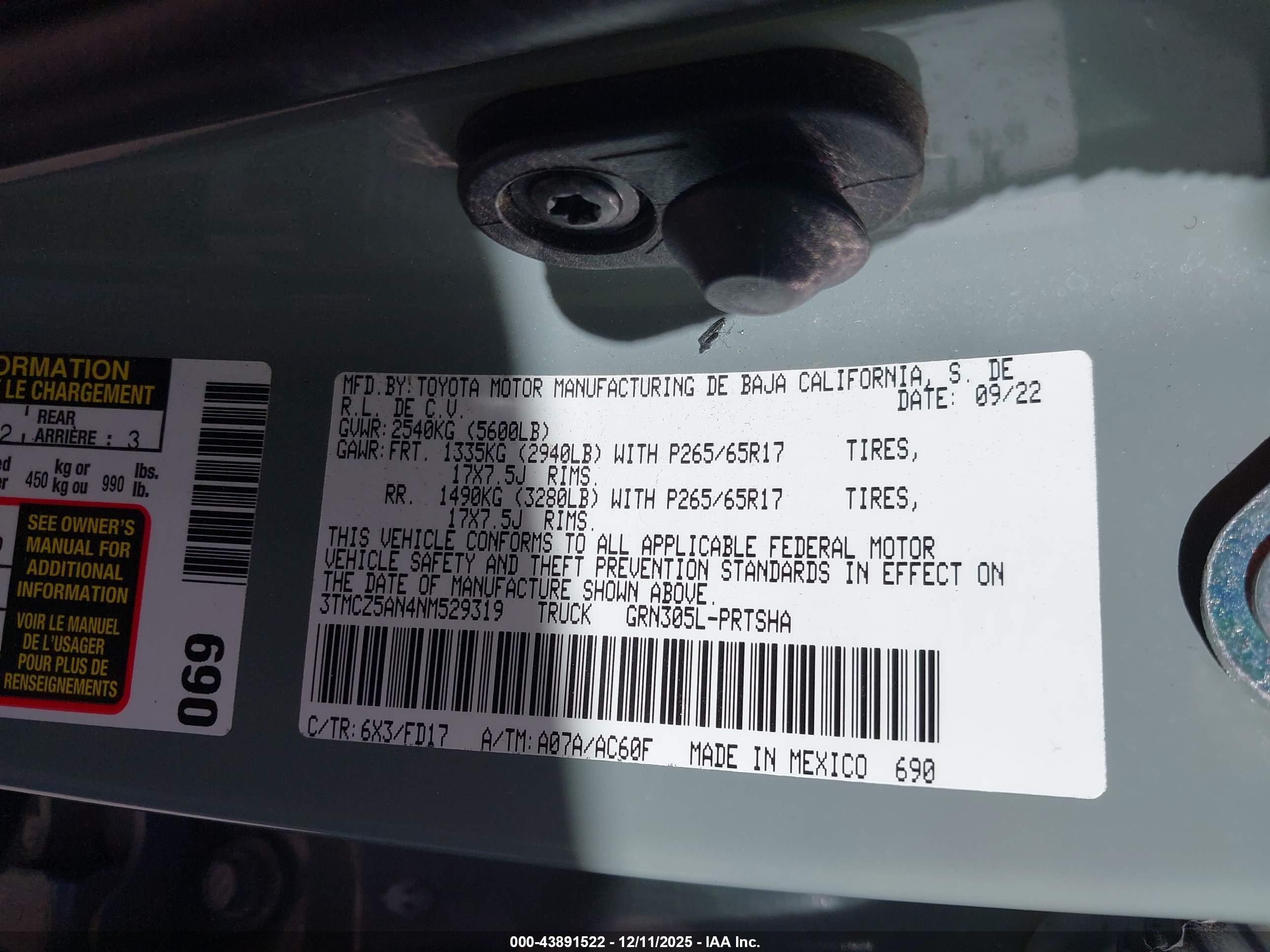 TOYOTA TACOMA image 9