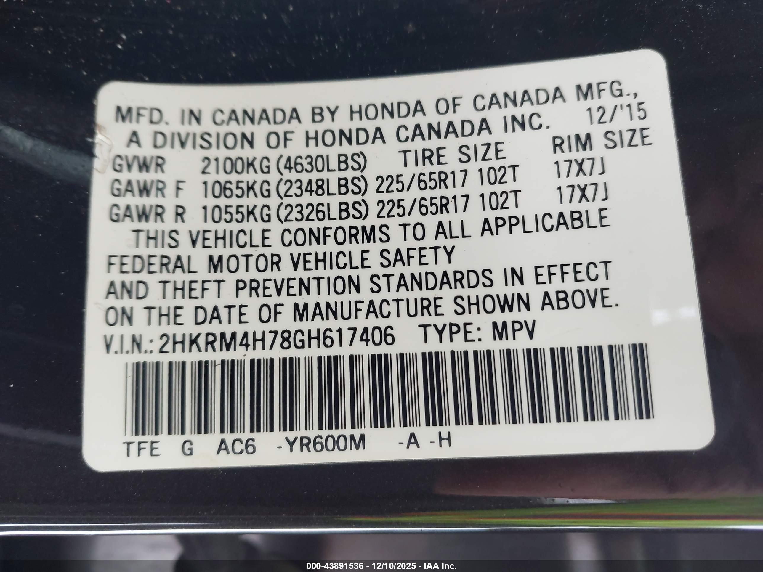 HONDA CR-V image 9