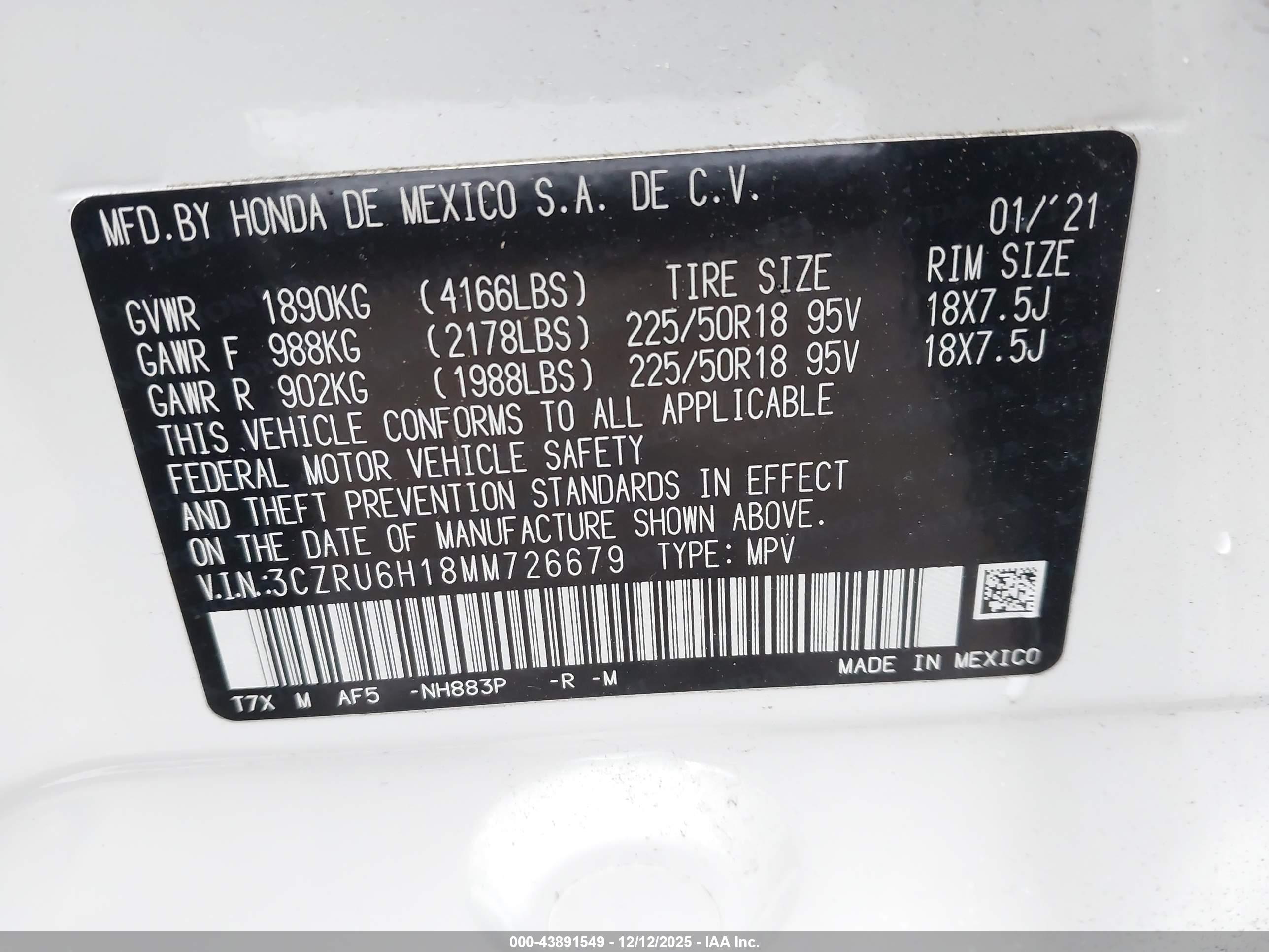 HONDA HR-V image 9