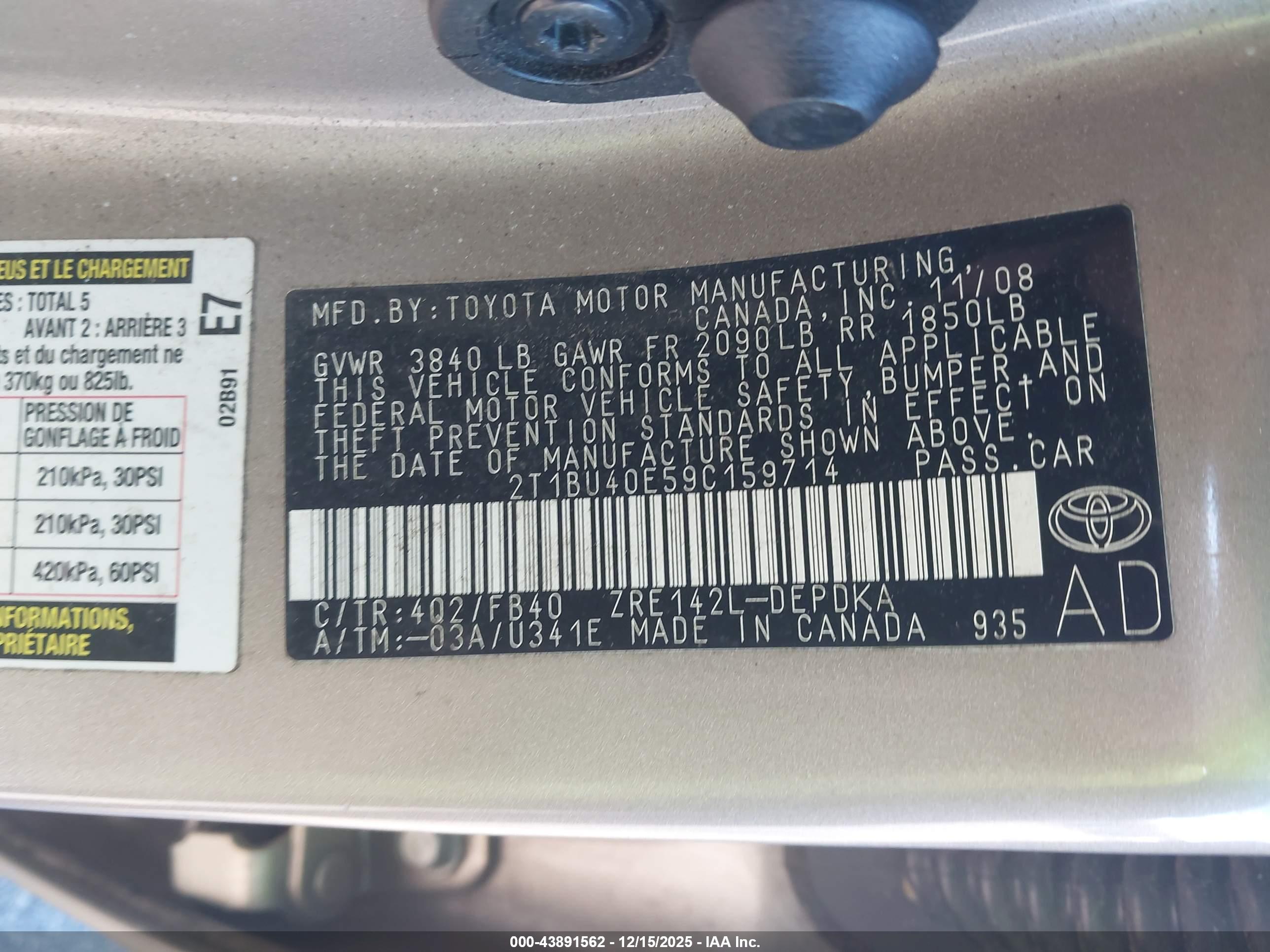 TOYOTA COROLLA image 9