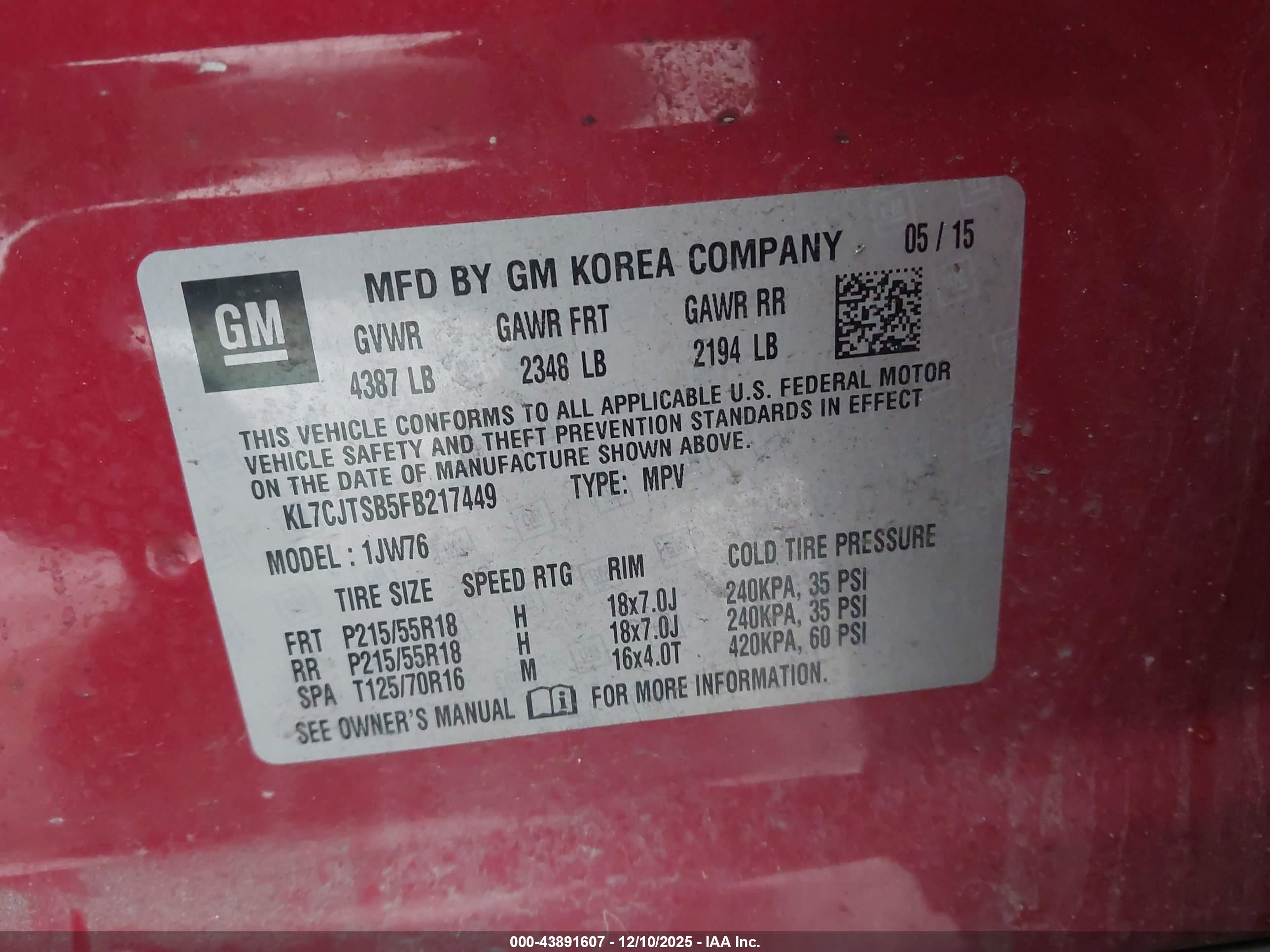 CHEVROLET TRAX image 9