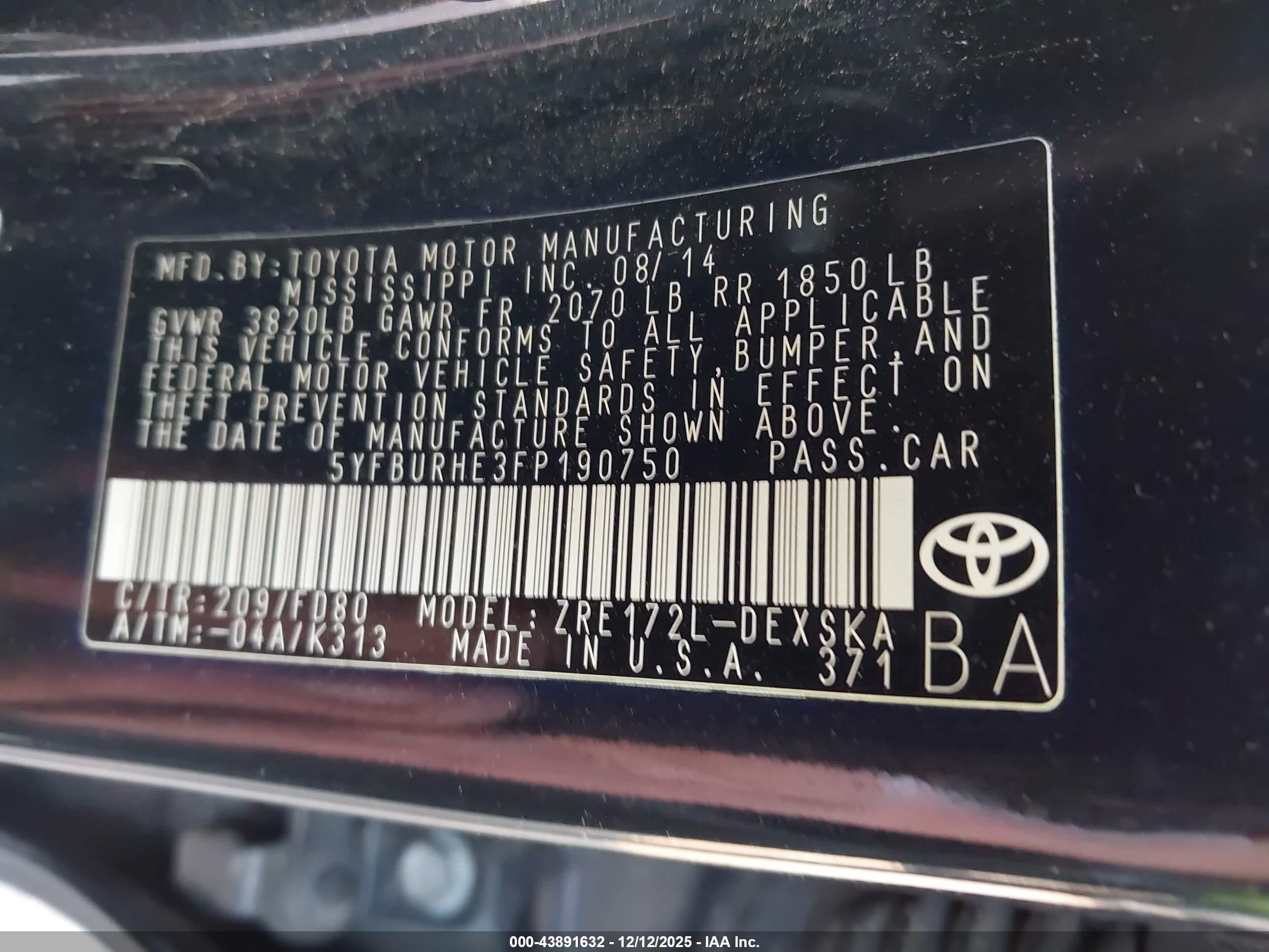 TOYOTA COROLLA image 9