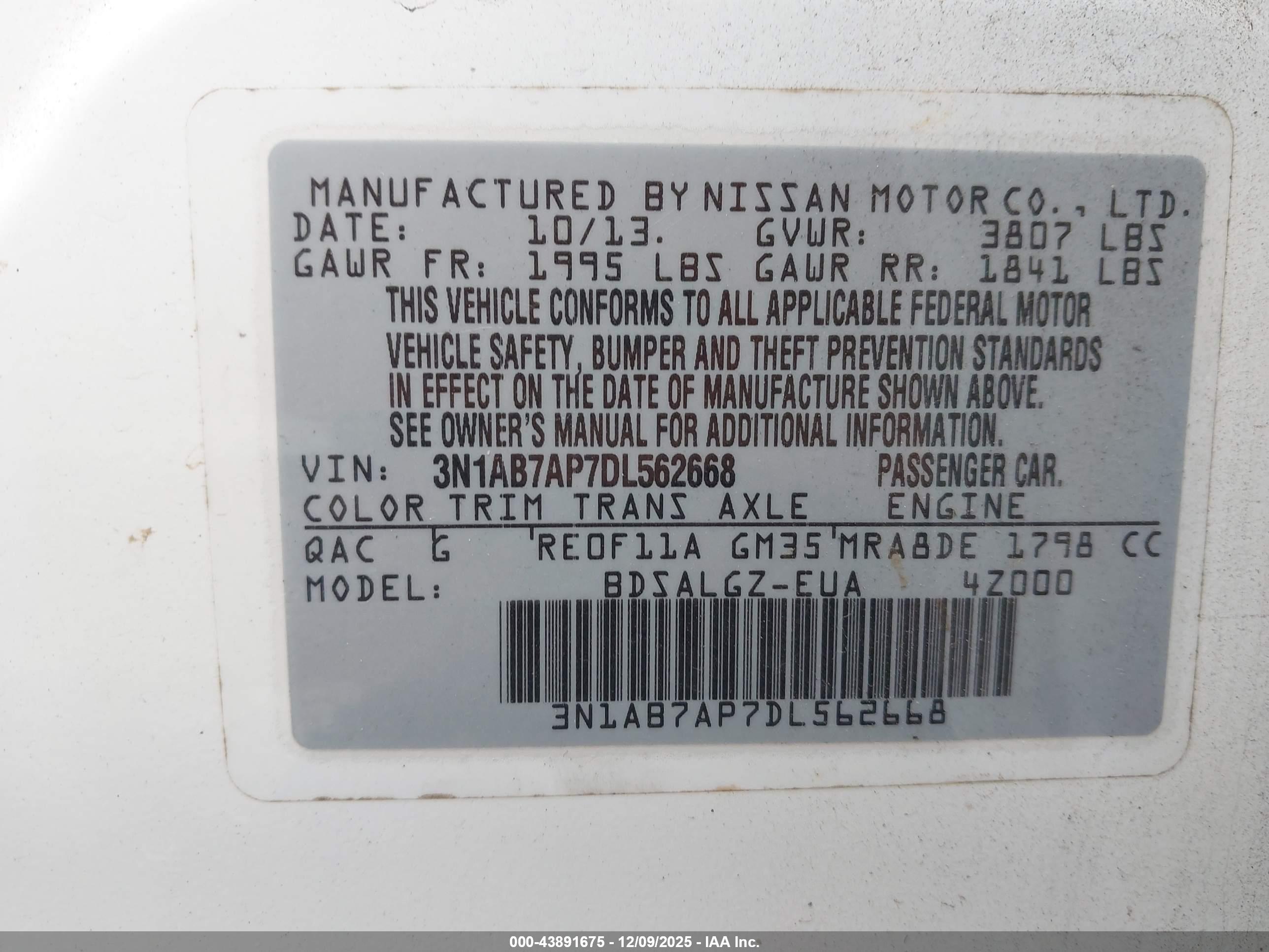 NISSAN SENTRA image 9