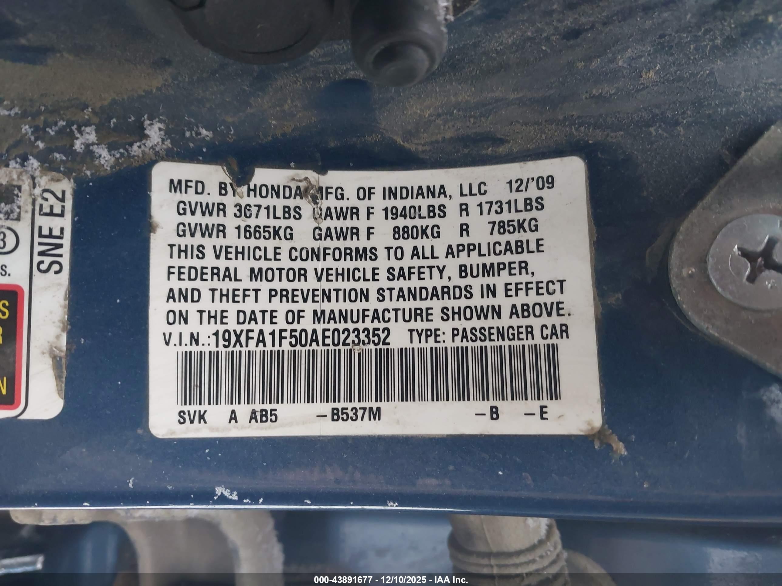 HONDA CIVIC image 9