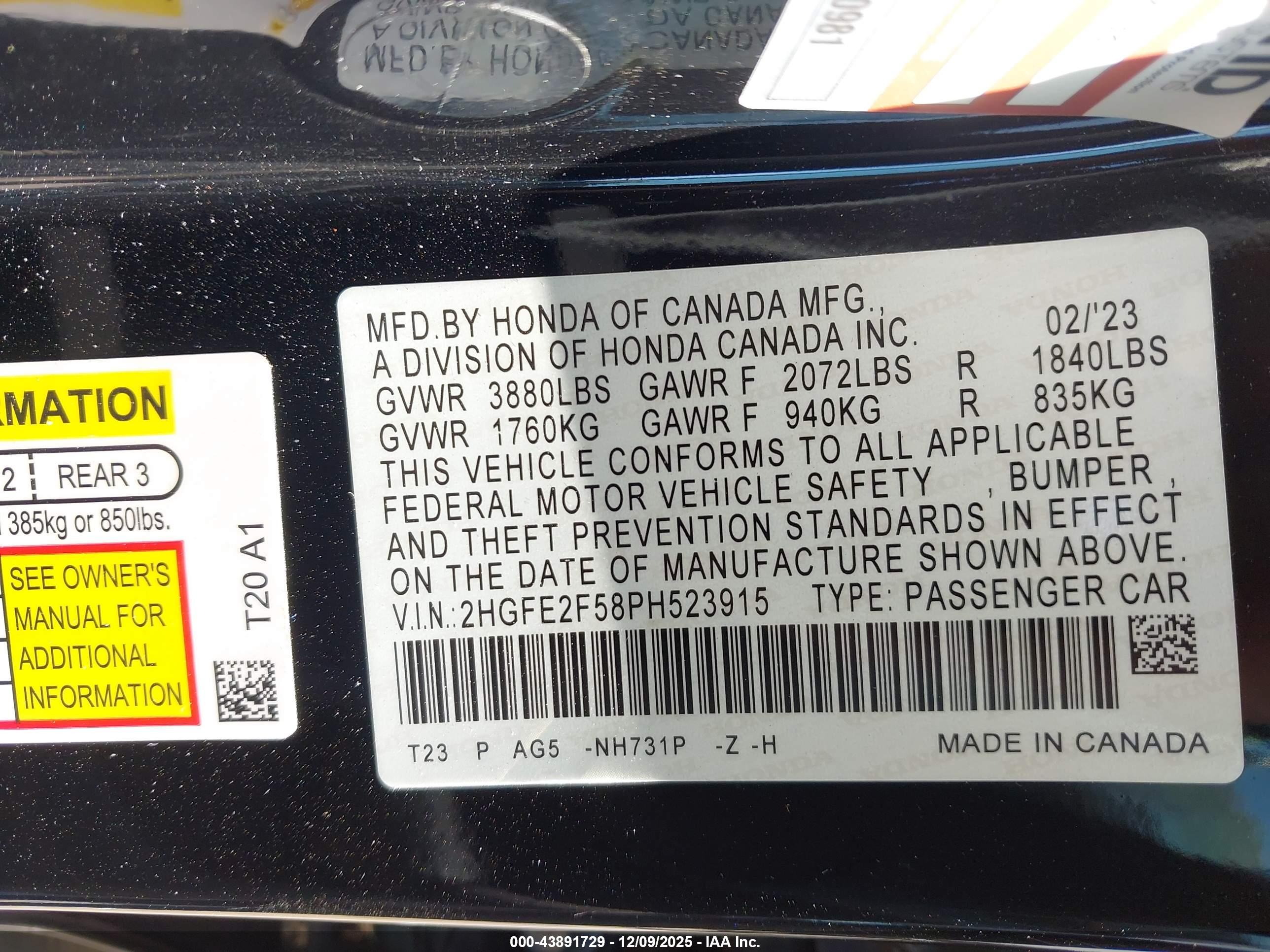 HONDA CIVIC image 9