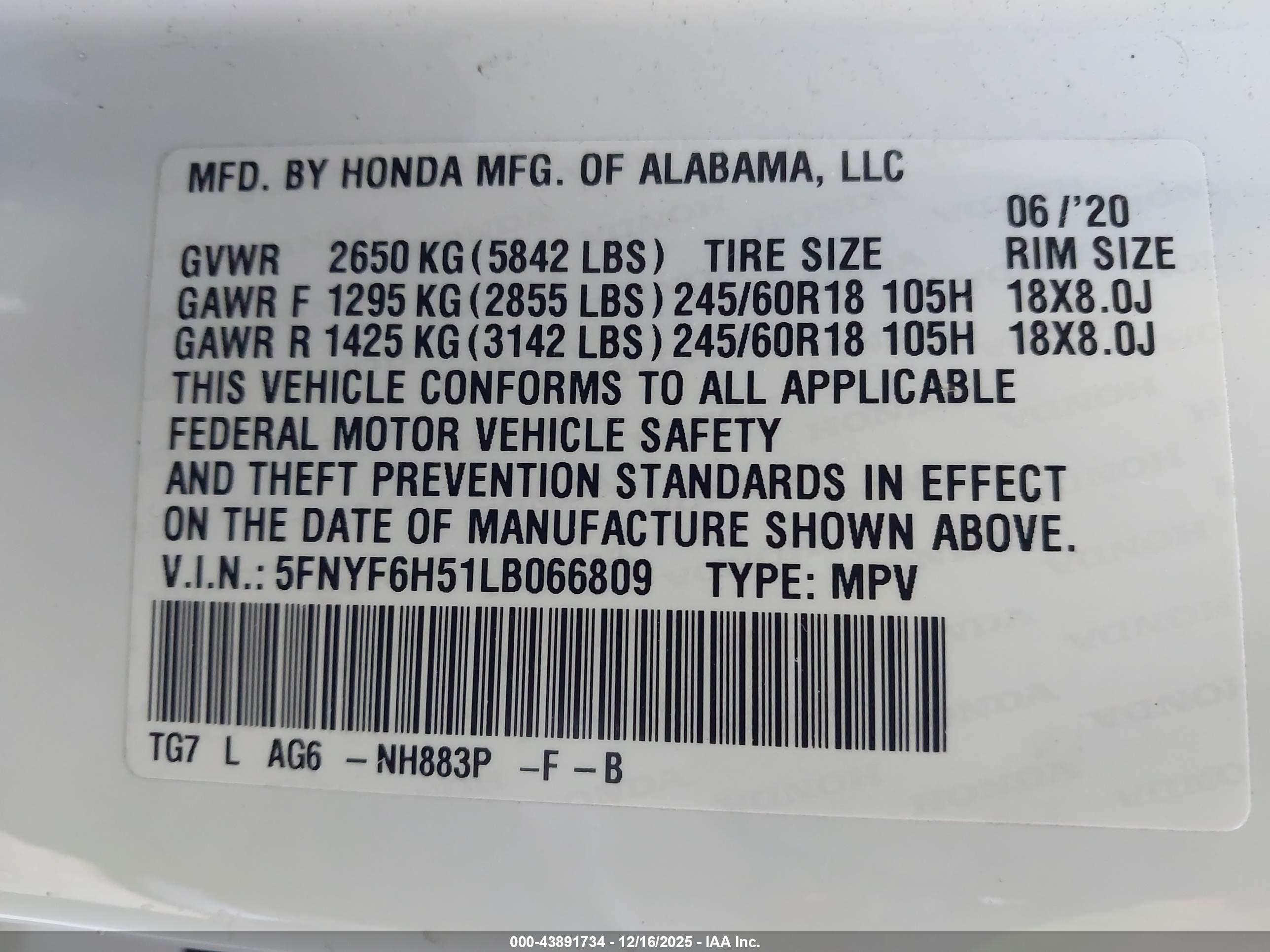 HONDA PILOT image 9