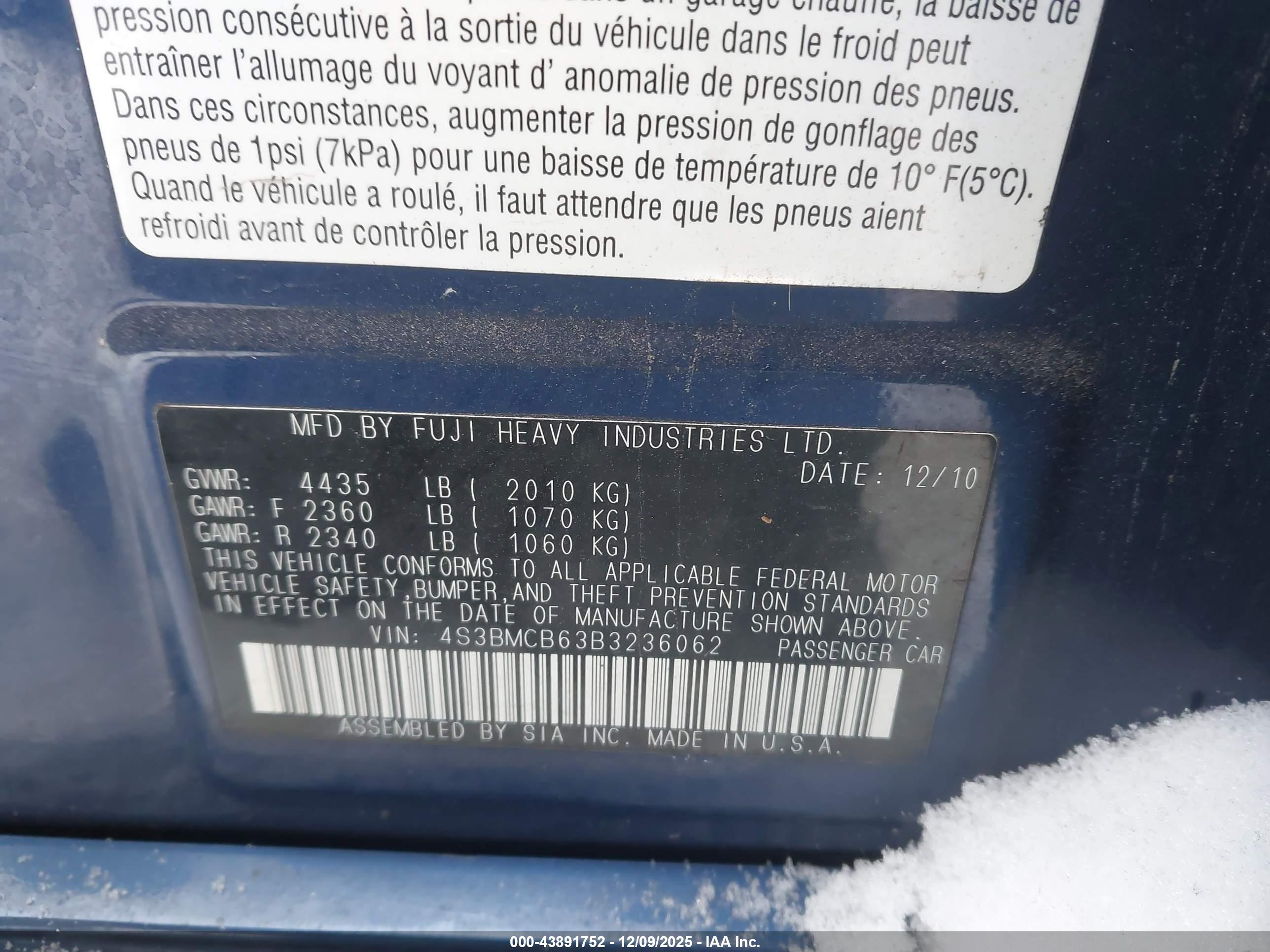 SUBARU LEGACY image 9