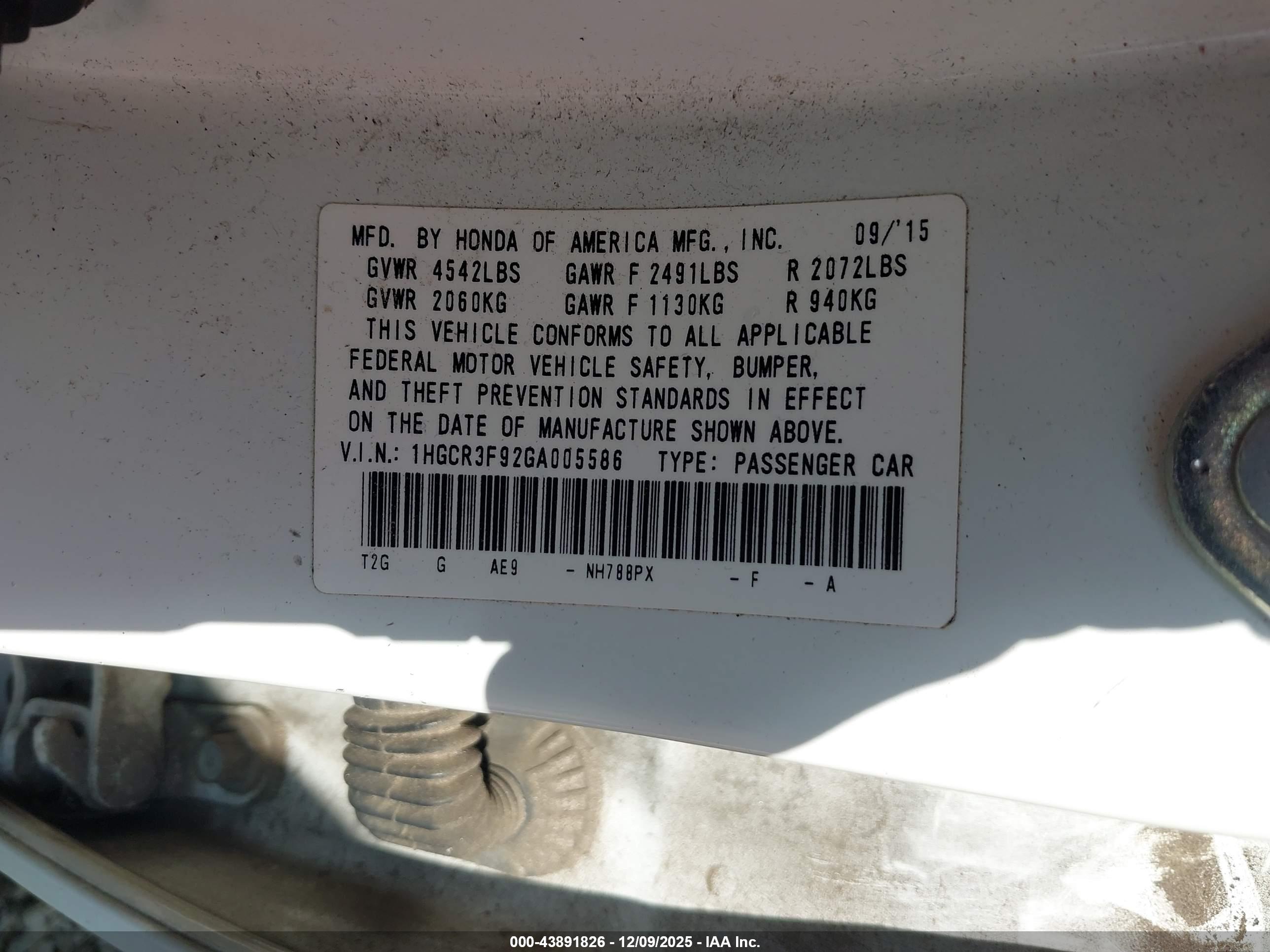 HONDA ACCORD image 9