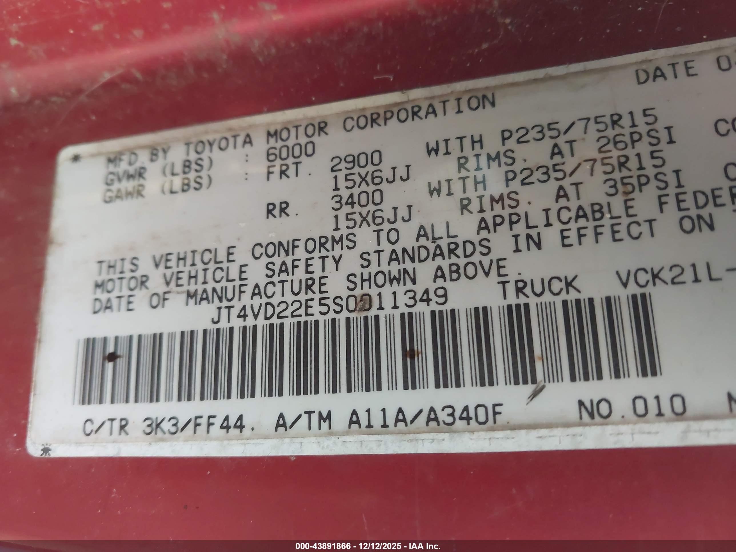 TOYOTA T100 image 9